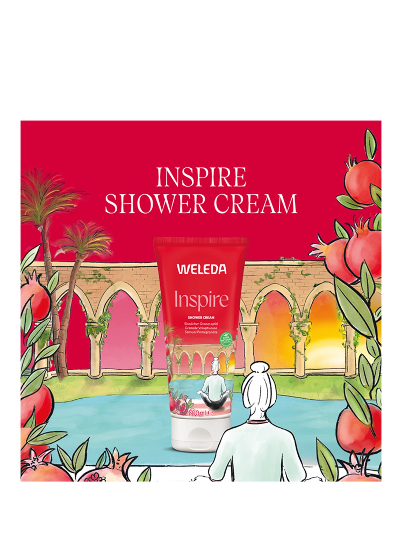WELEDA INSPIRE DOUCHECREME GRANATAPPEL