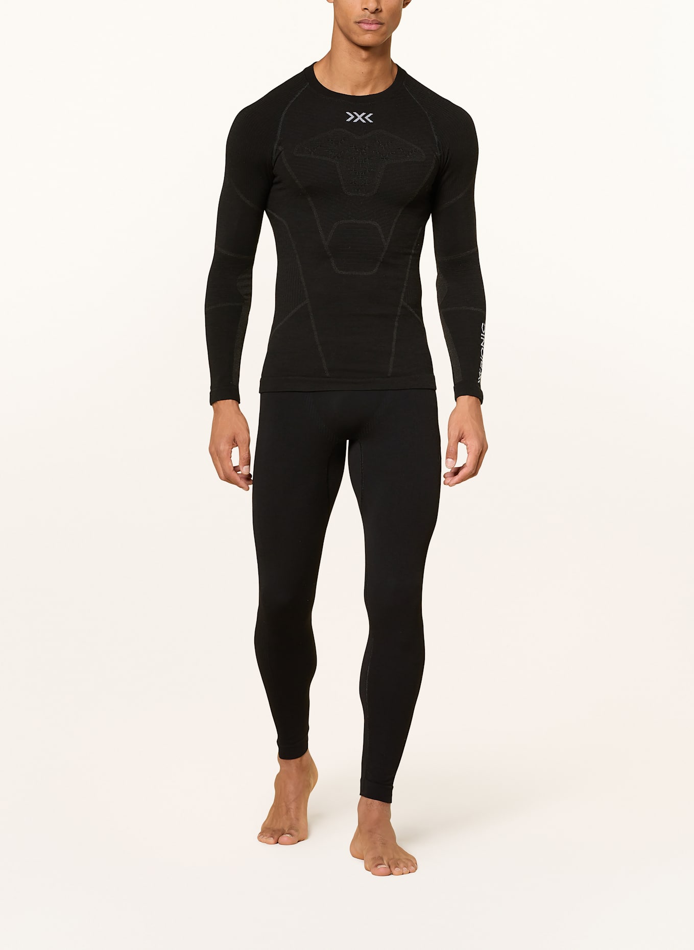 X-BIONIC Funktionswäsche-Shirt SYMBIO MERINO aus Merinowolle: SCHWARZ