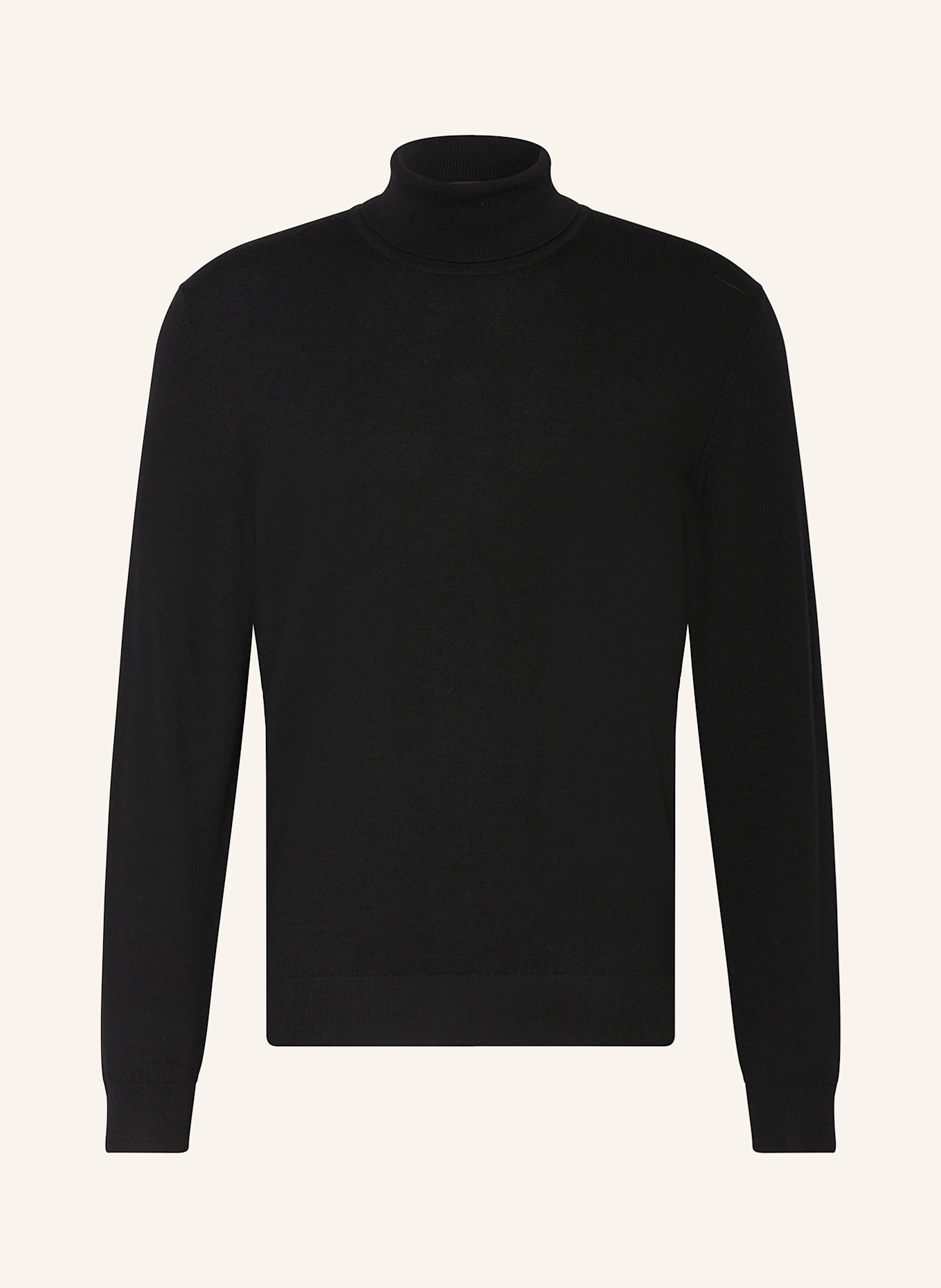 OLYMP Rollkragenpullover: SCHWARZ