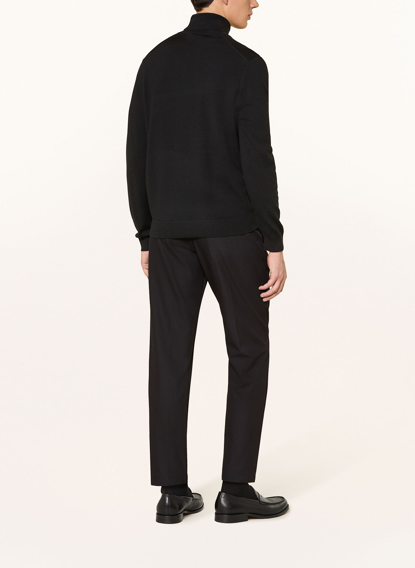 OLYMP Rollkragenpullover: SCHWARZ