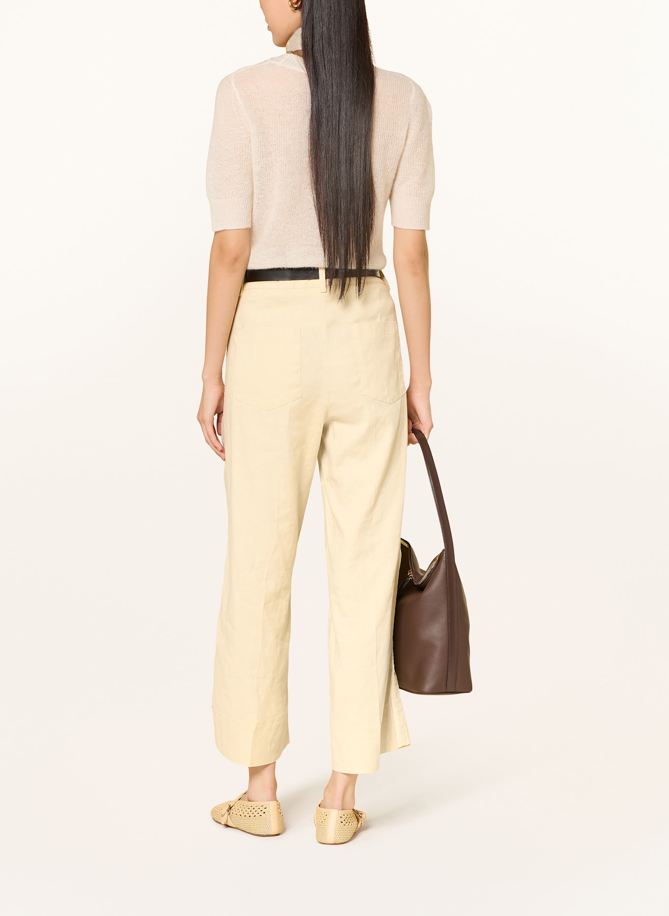 CAMBIO Culotte CARA mit Leinen: HELLGELB