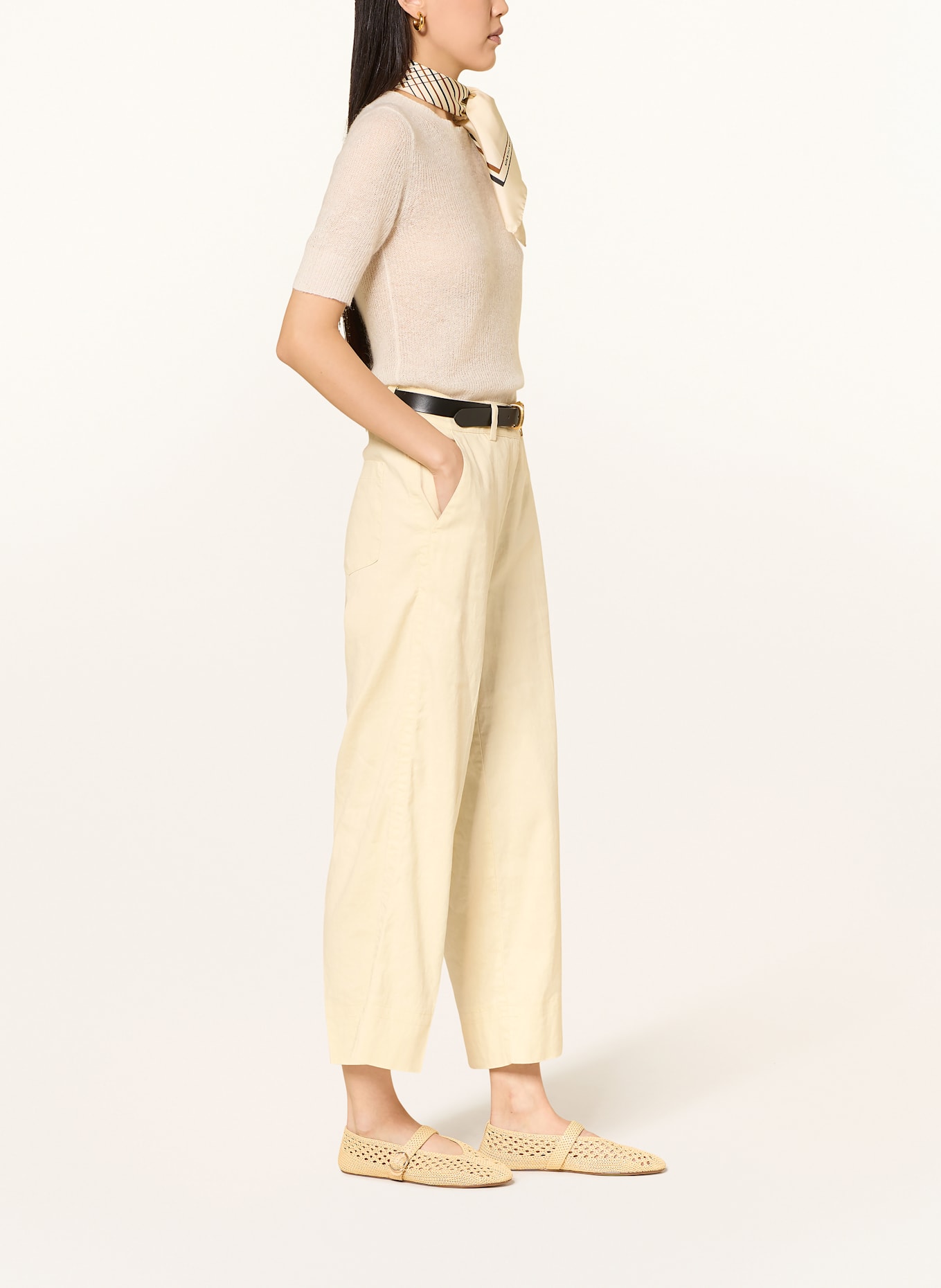 CAMBIO Culotte CARA mit Leinen: HELLGELB