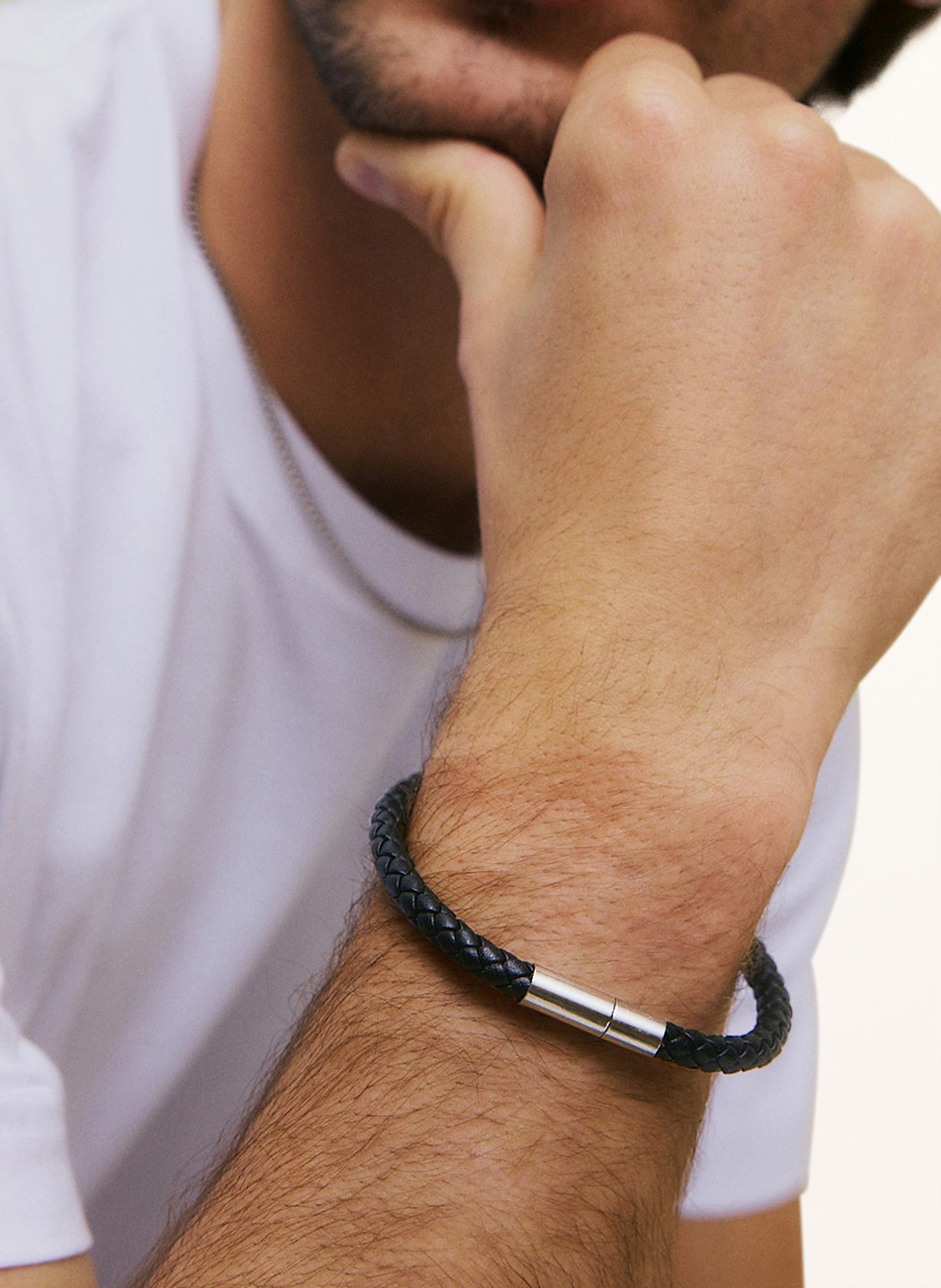 EDBLAD Lederarmband FRANKY: SCHWARZ