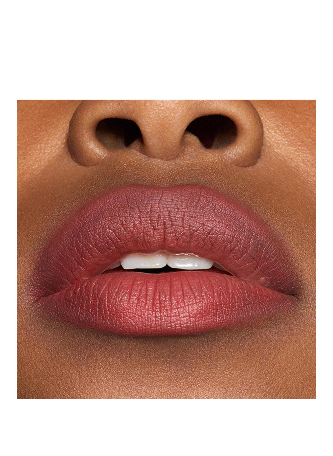 M.A.C POWDER KISS HAZY MATTE LIPSTICK: DUBONNET BUZZ