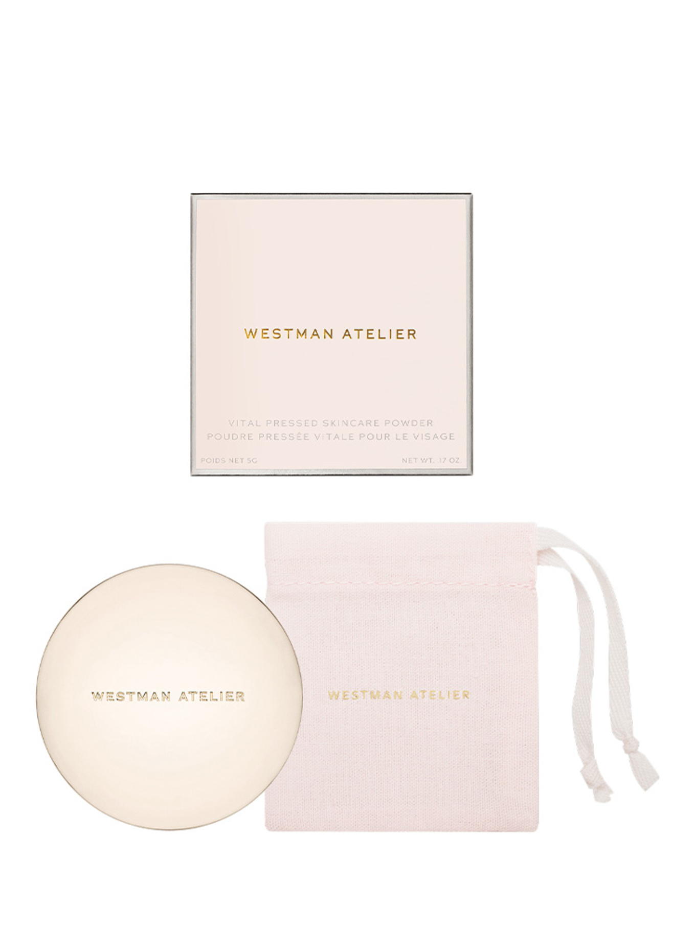 WESTMAN ATELIER VITAL PRESSED SKINCARE POWDER: TRANSLUCENT