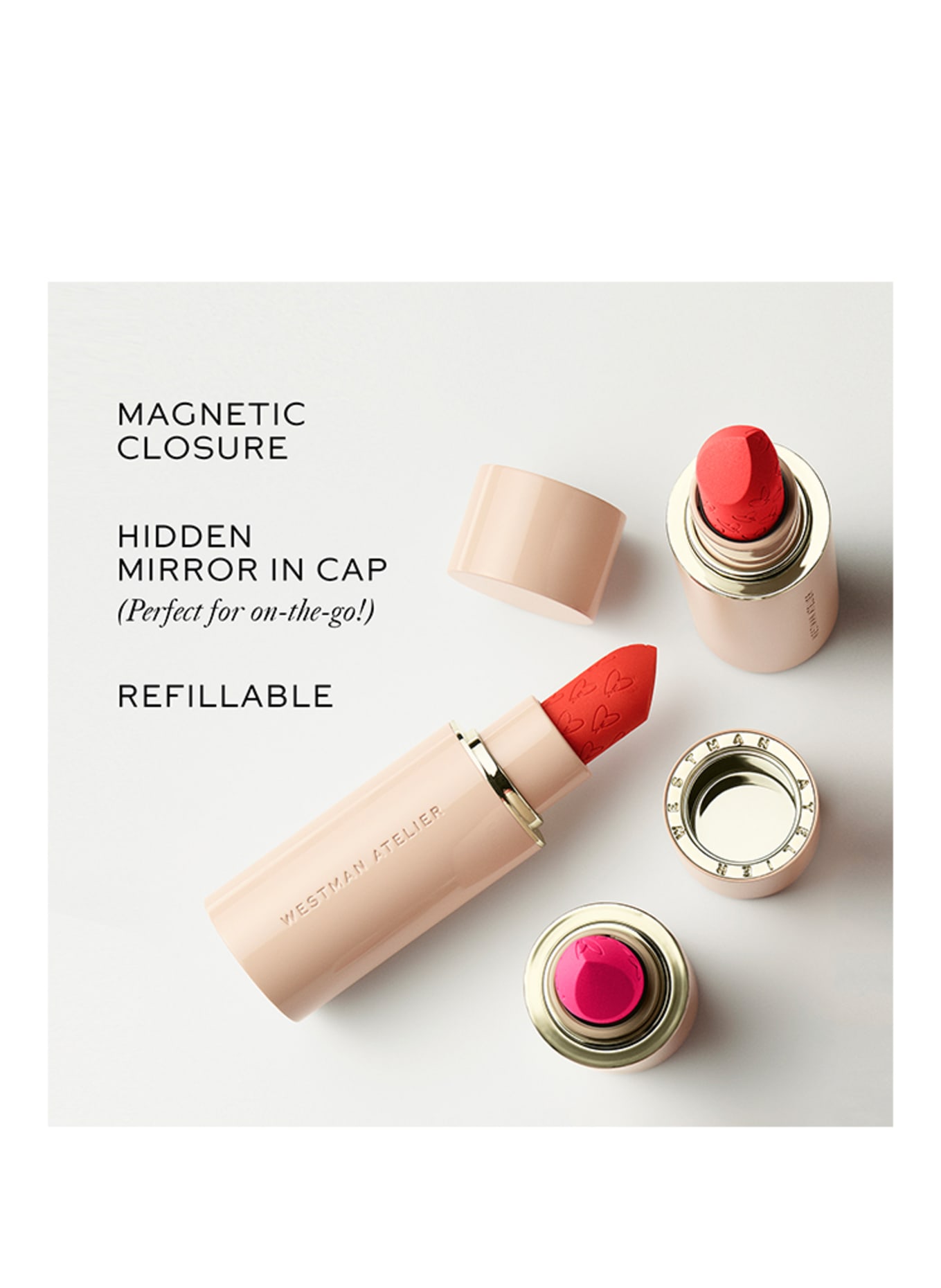 WESTMAN ATELIER LIP SUEDE MATTE LIPSTICK: MINX - BLOOMING PEONY