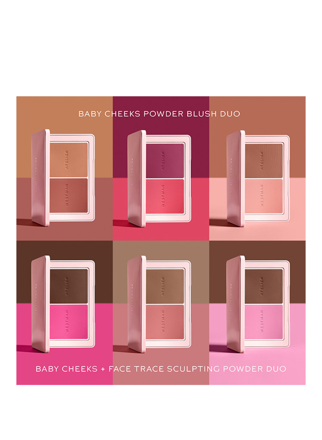 WESTMAN ATELIER BABY CHEEKS POWDER BLUSH DUO: SABLE + SUEDE