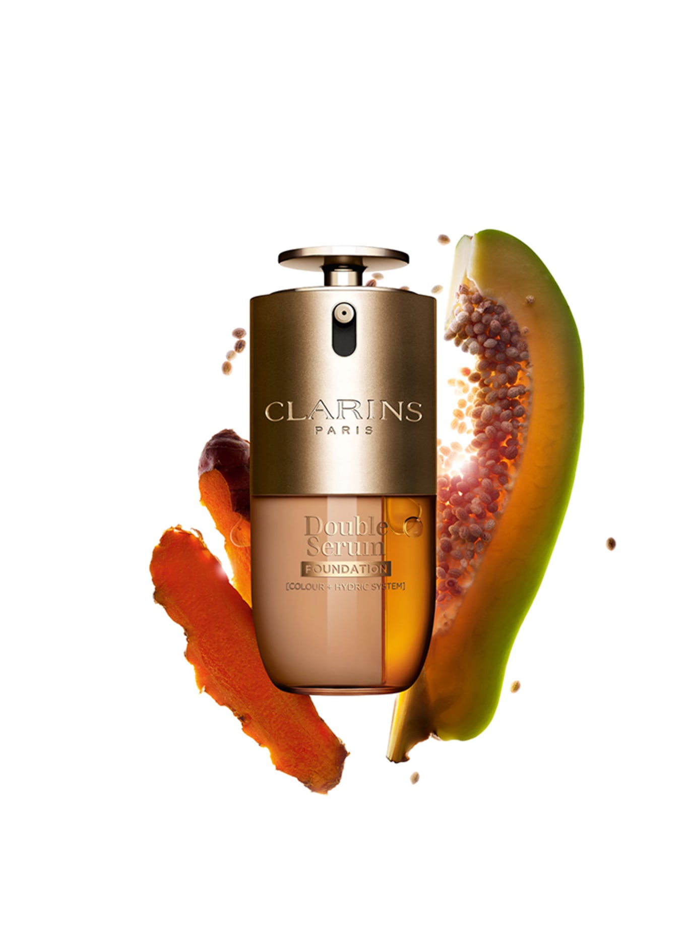 CLARINS DOUBLE SERUM FOUNDATION: M4C