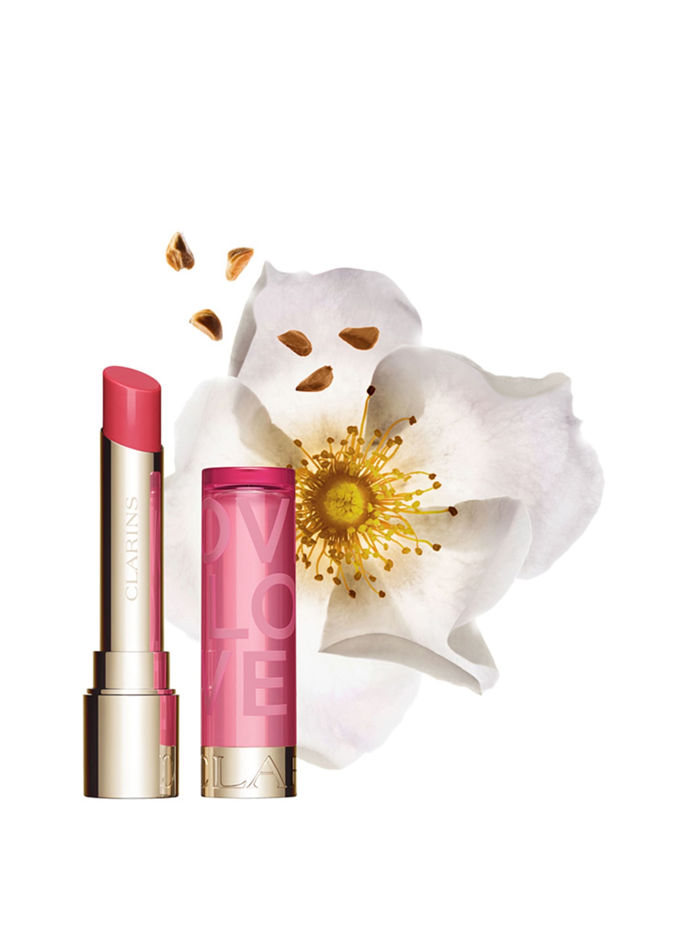 CLARINS LOVE LIP OIL BALM: 8 ROSY KISS
