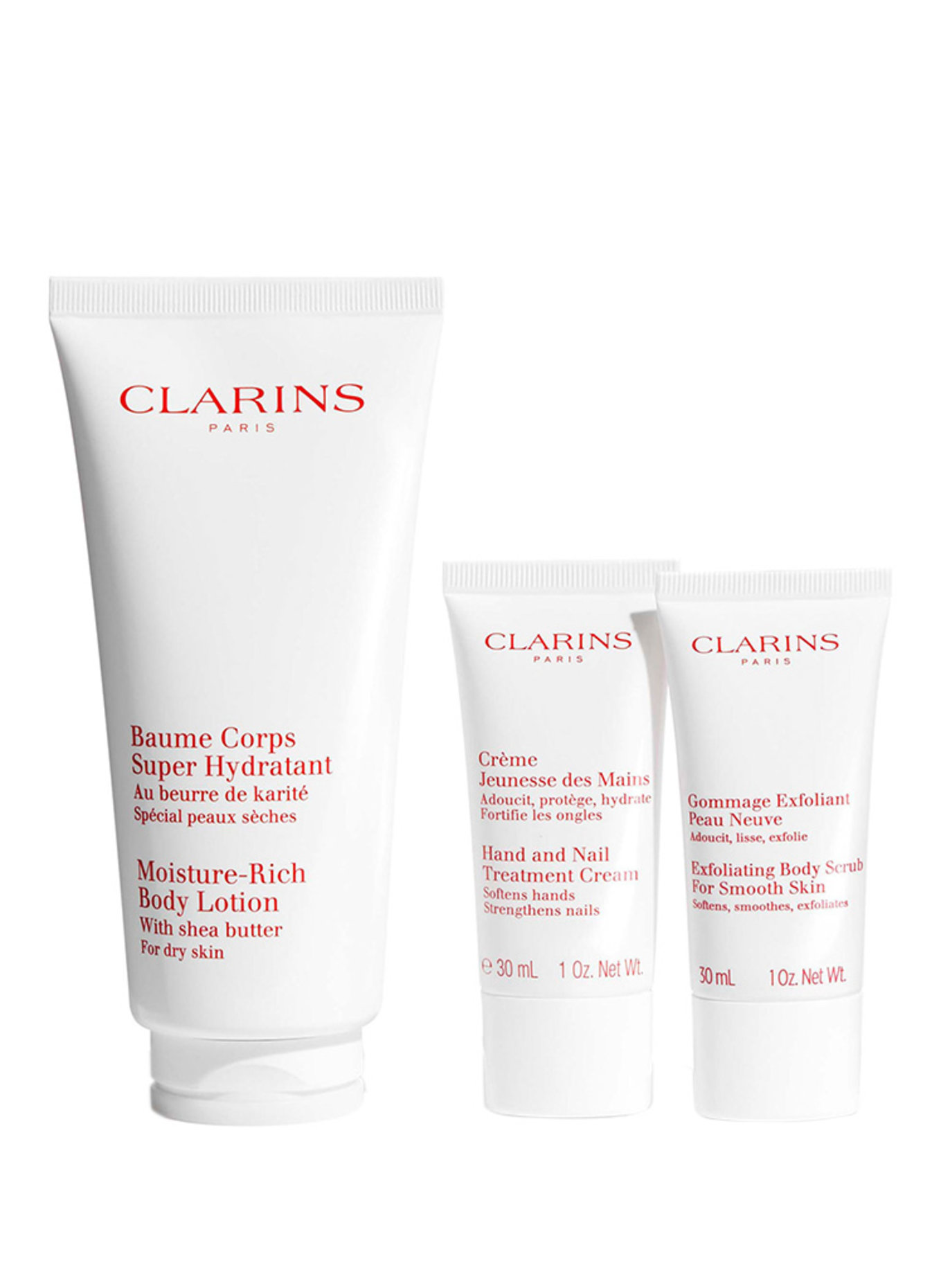CLARINS BODY HYDRATION & EXFOLIATION ESSENTIALS