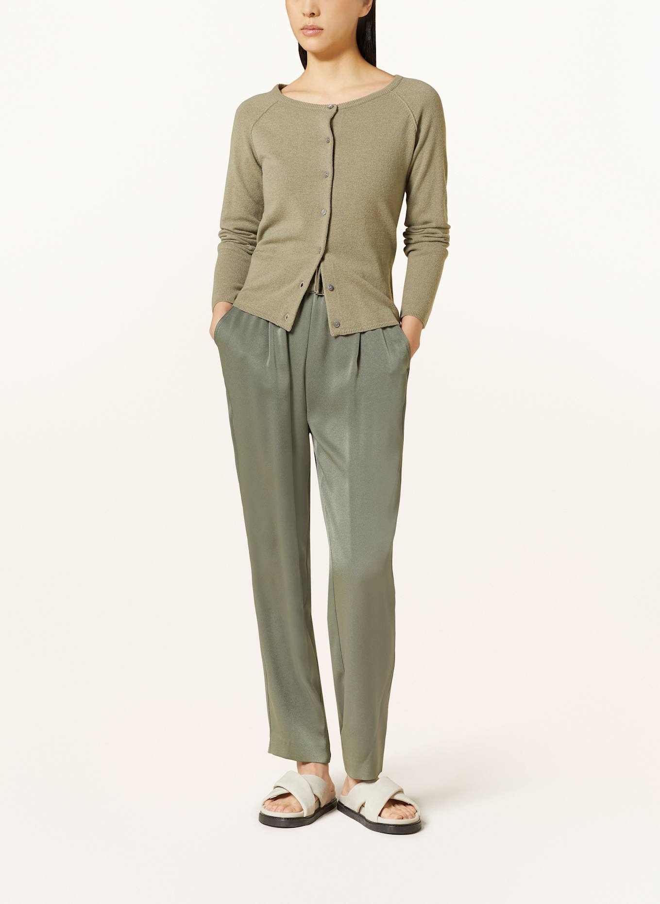 rosemunde Cardigan LAICA with cashmere: TAUPE