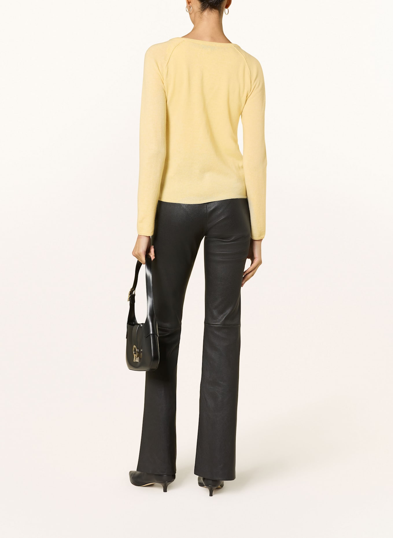 rosemunde Cardigan LAICA with cashmere: LIGHT YELLOW