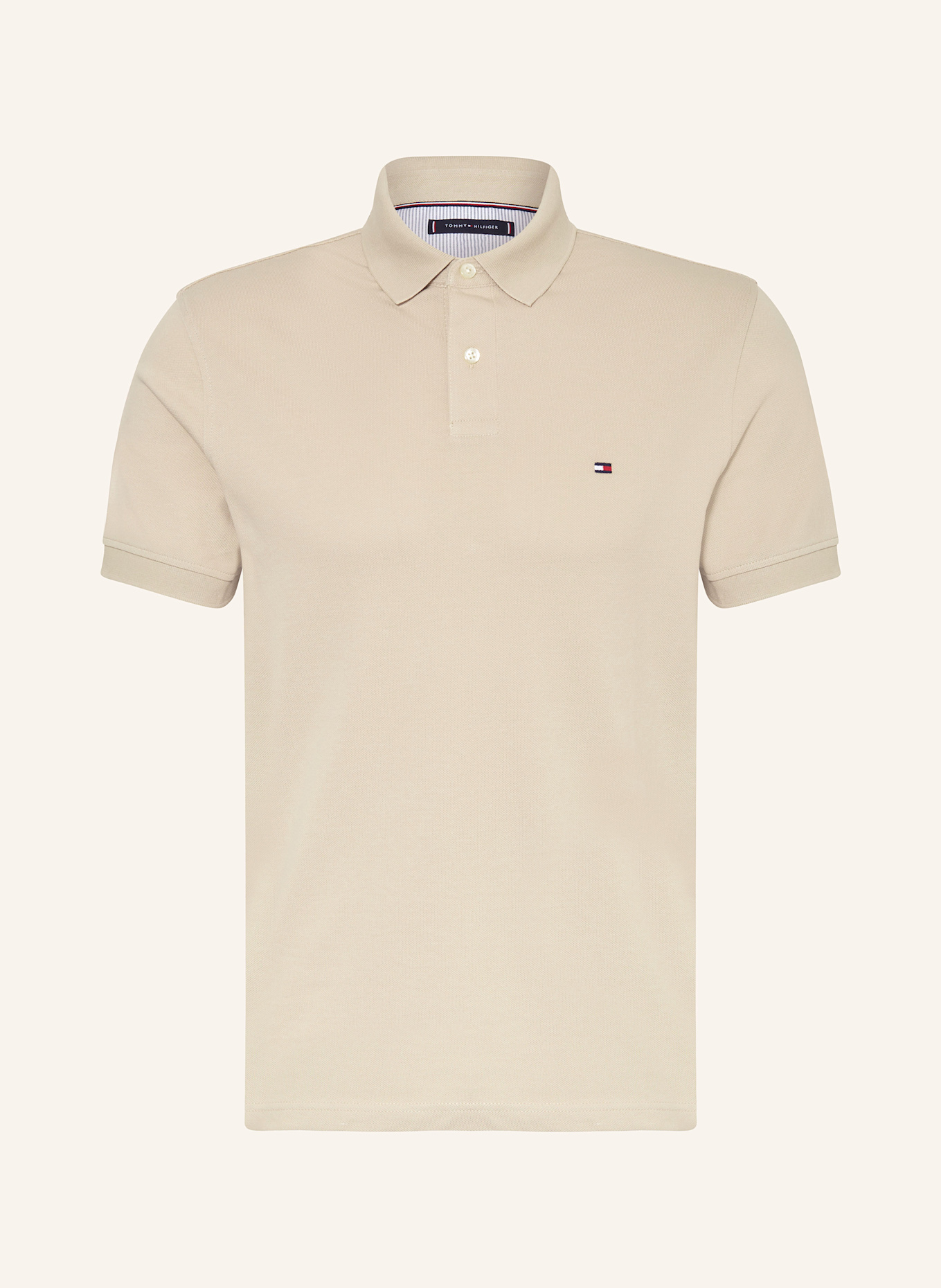 TOMMY HILFIGER Piqué-Poloshirt Regular Fit: BEIGE