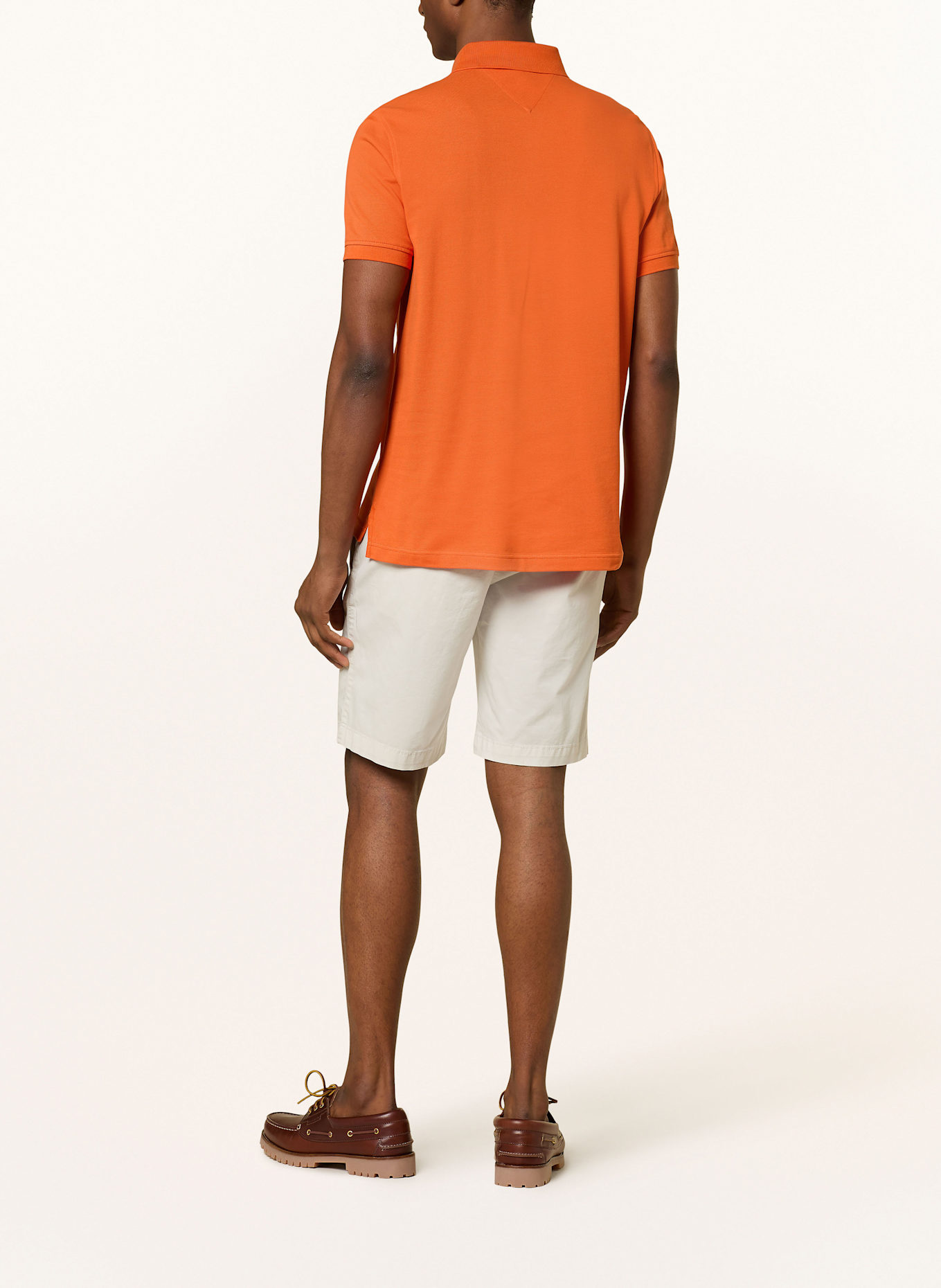 TOMMY HILFIGER Piqué polo shirt regular fit: ORANGE