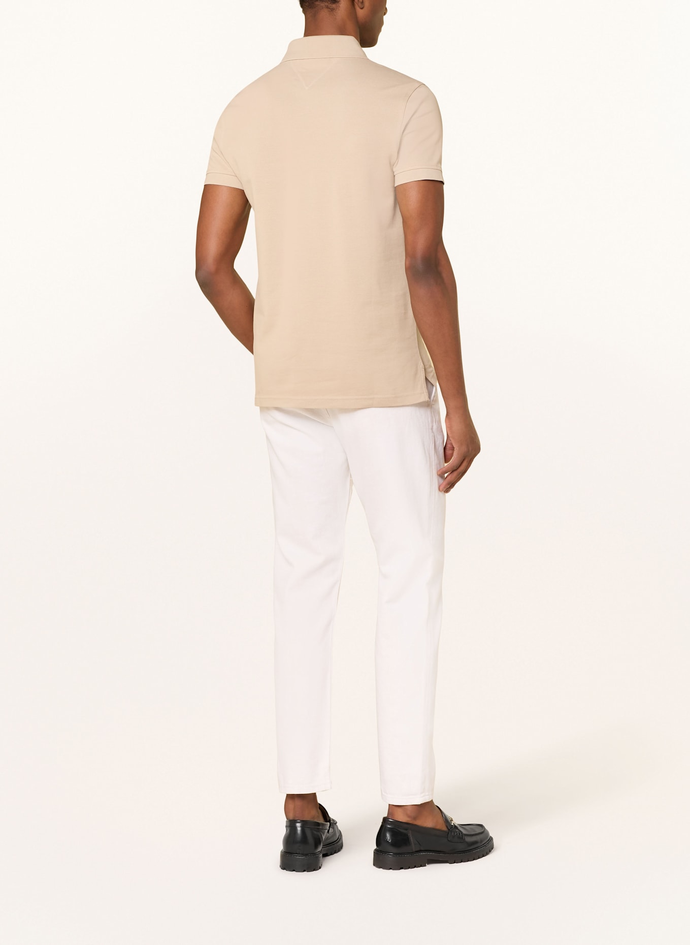 TOMMY HILFIGER Piqué-Poloshirt Slim Fit: BEIGE