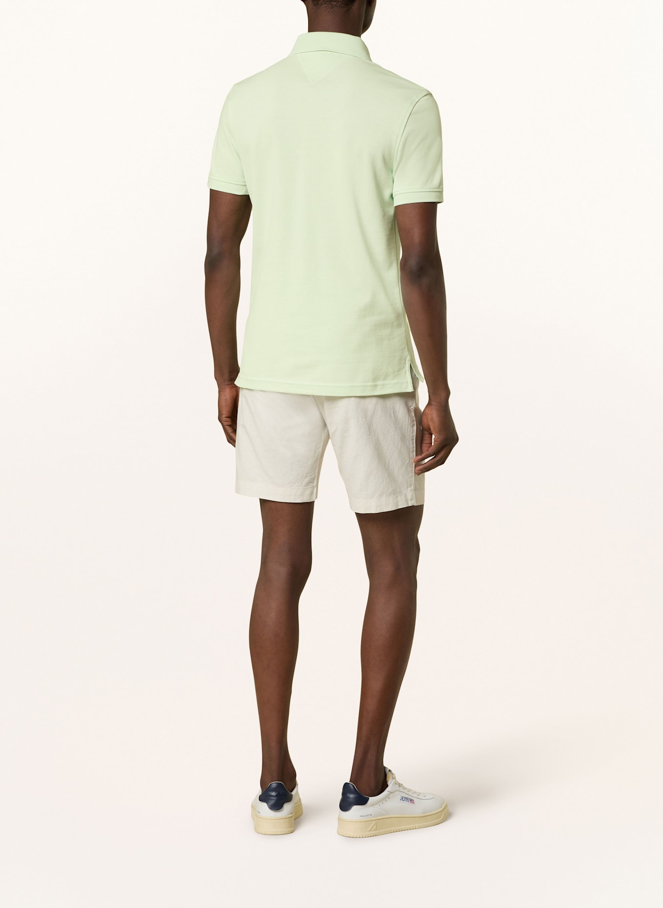 TOMMY HILFIGER Piqué-Poloshirt Slim Fit: HELLGRÜN