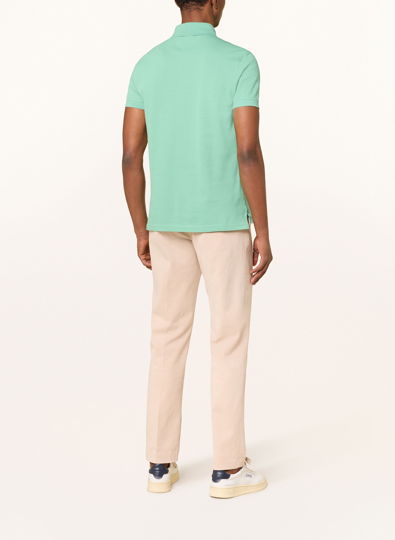 TOMMY HILFIGER Piqué-Poloshirt Slim Fit: GRÜN
