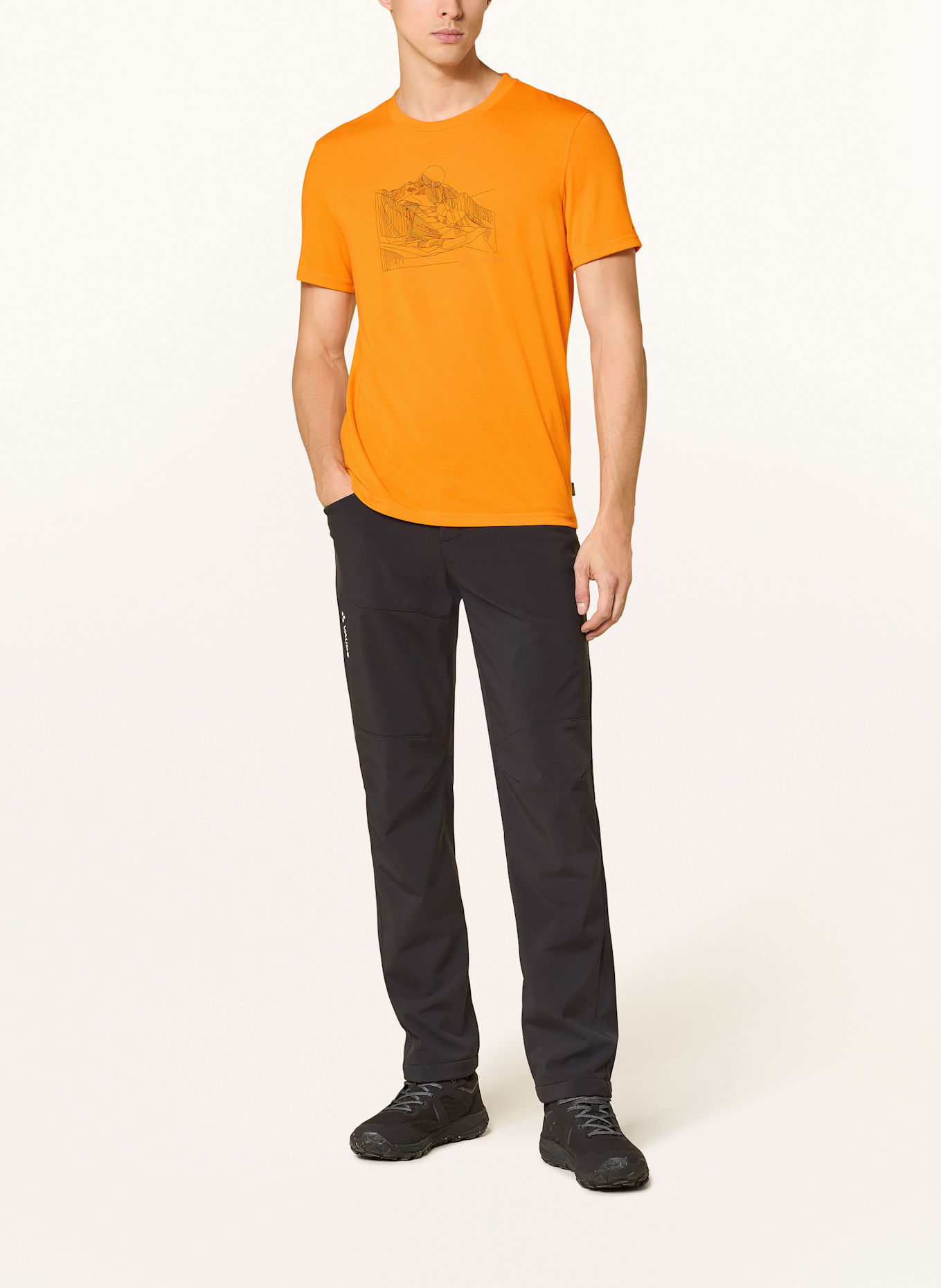 VAUDE T-shirt TEKOA III: ORANGE