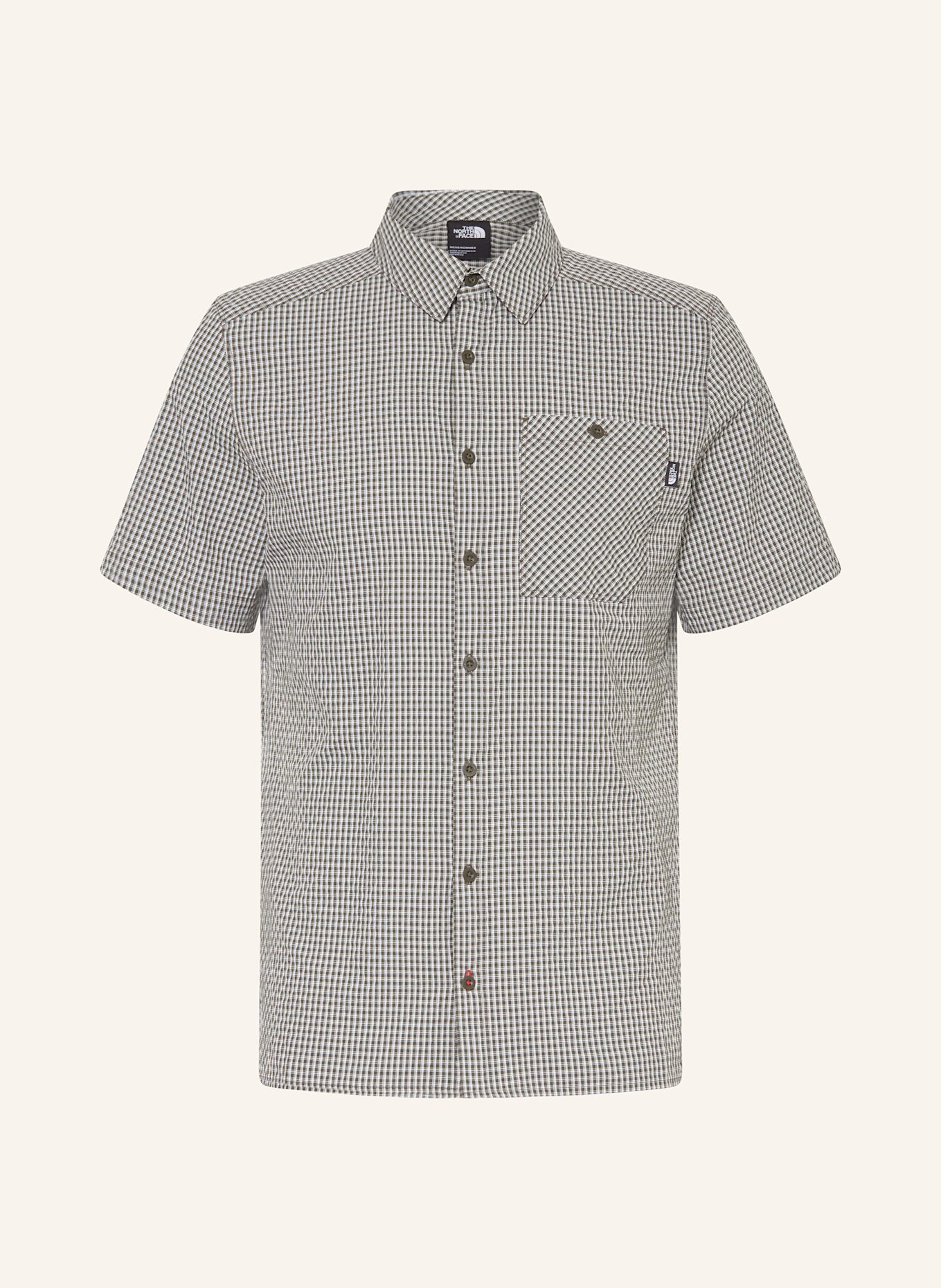 THE NORTH FACE Outdoor shirt HYPRESS: GREEN / WHITE
