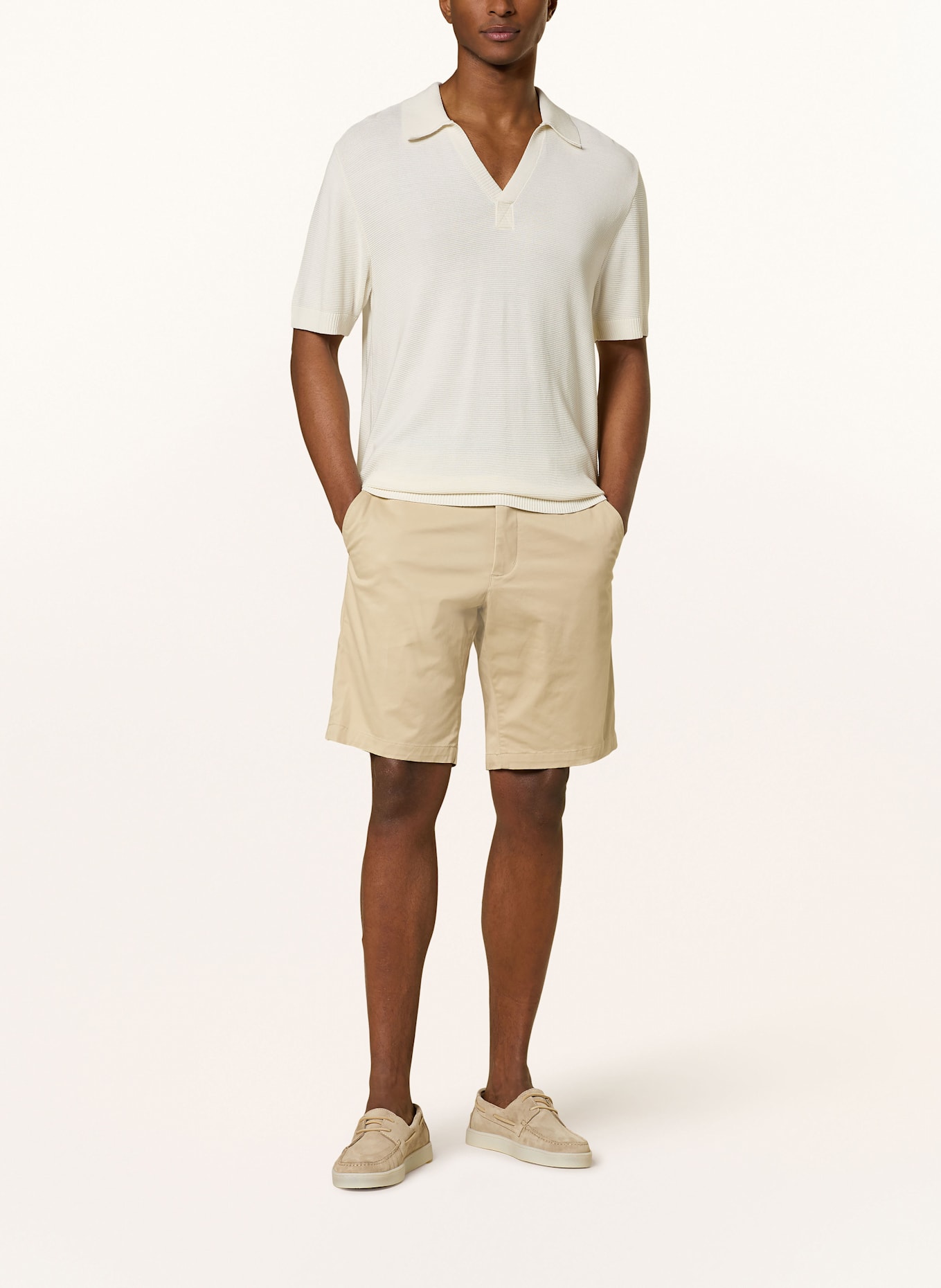 TOMMY HILFIGER Chinoshorts HARLEM Relaxed Tapered Fit: BEIGE