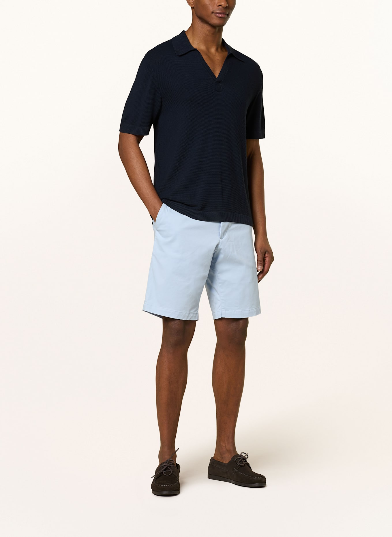TOMMY HILFIGER Chinoshorts HARLEM Relaxed Tapered Fit: HELLBLAU
