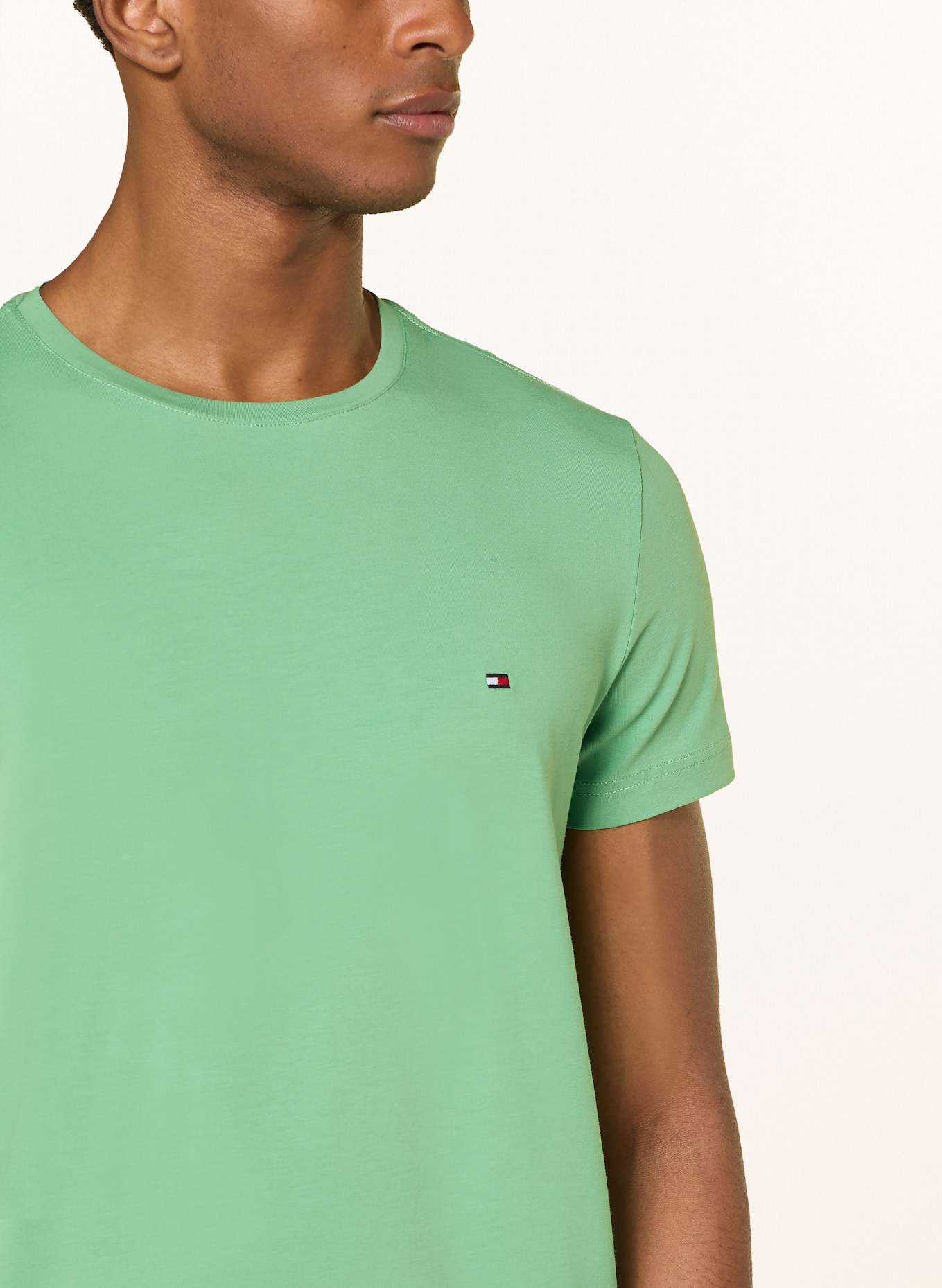 TOMMY HILFIGER T-Shirt: HELLGRÜN