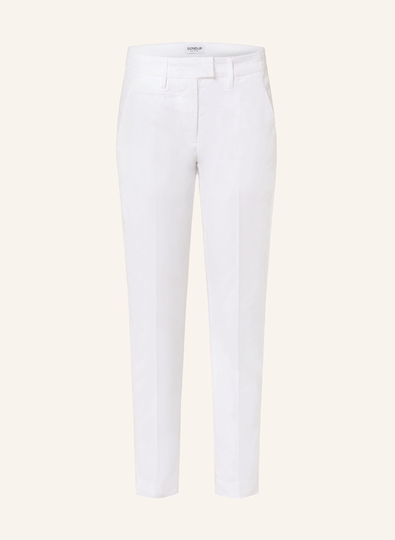 Dondup 7/8 chino kalhoty PERFECT: BÍLÁ