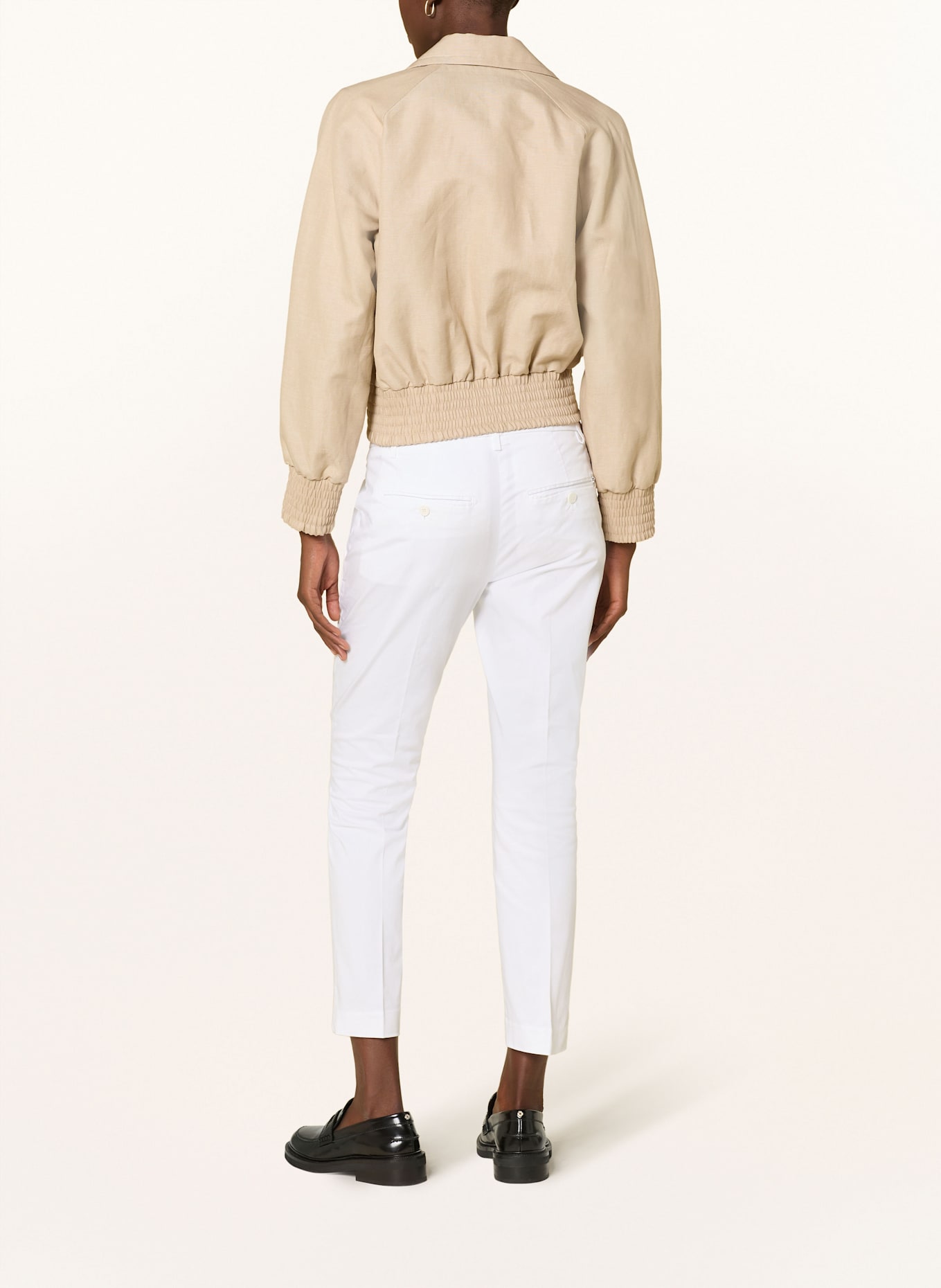 Dondup 7/8 chino kalhoty PERFECT: BÍLÁ