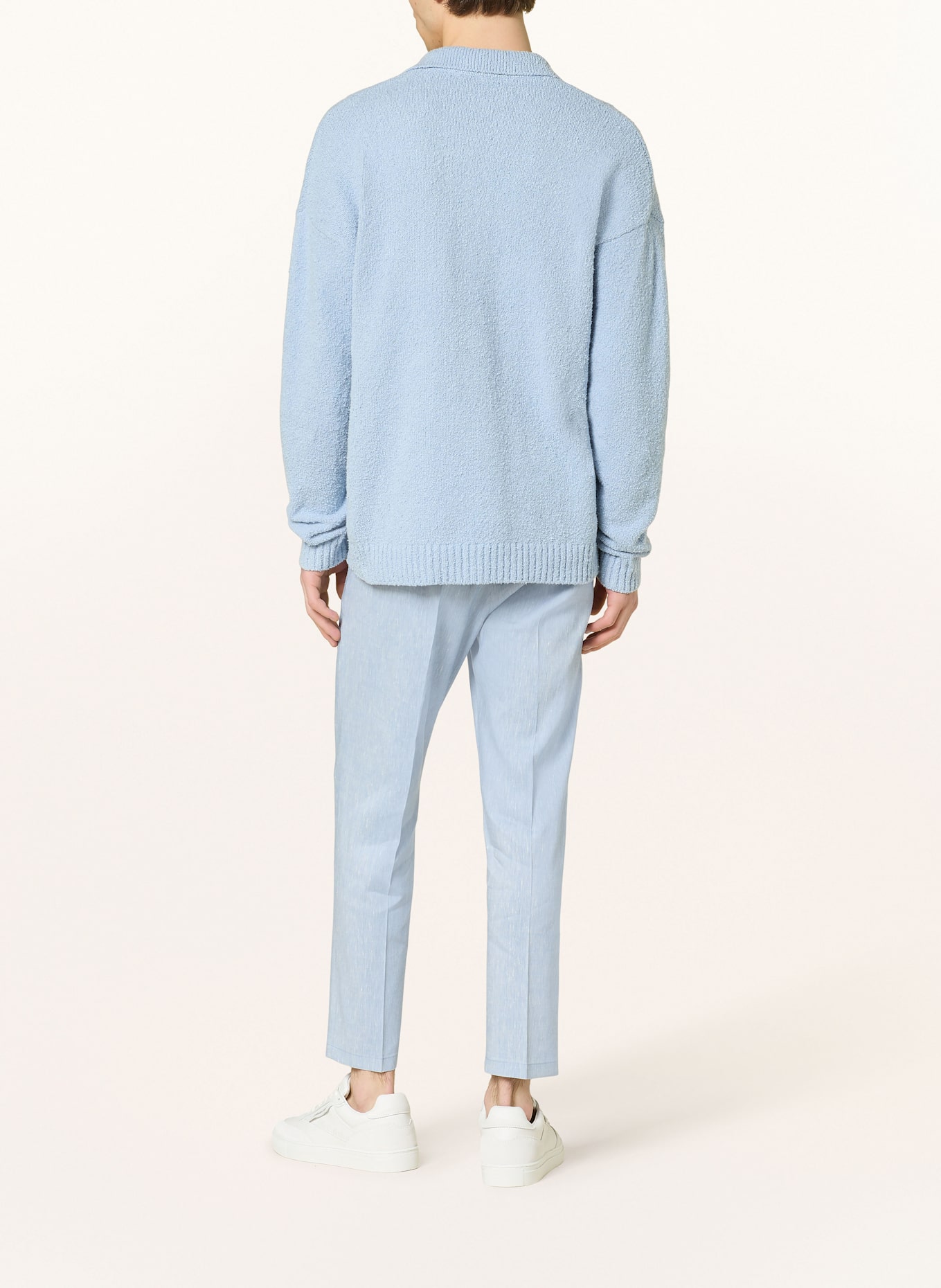 DRYKORN Anzughose CHASY Extra Slim Fit mit Leinen: HELLBLAU