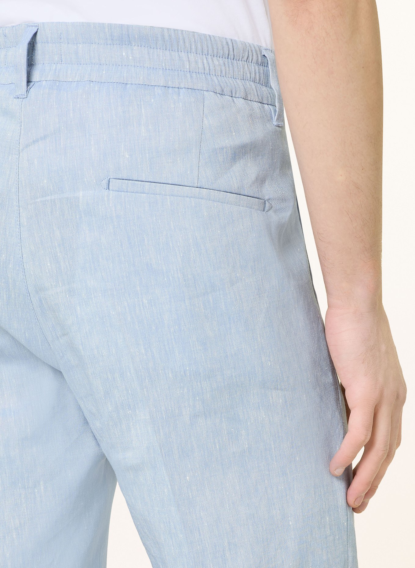 DRYKORN Anzughose CHASY Extra Slim Fit mit Leinen: HELLBLAU