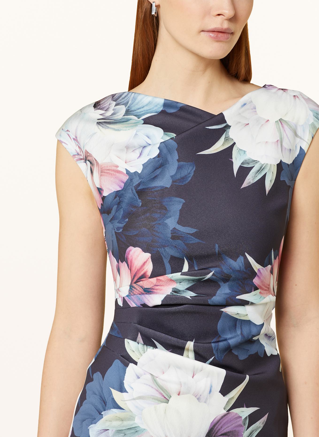 SWING Etuikleid: DUNKELBLAU / MINT / LILA