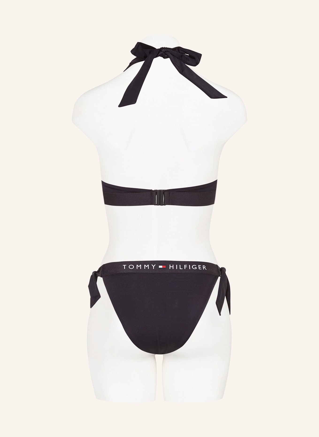 TOMMY HILFIGER Triangel-Bikini-Hose: SCHWARZ