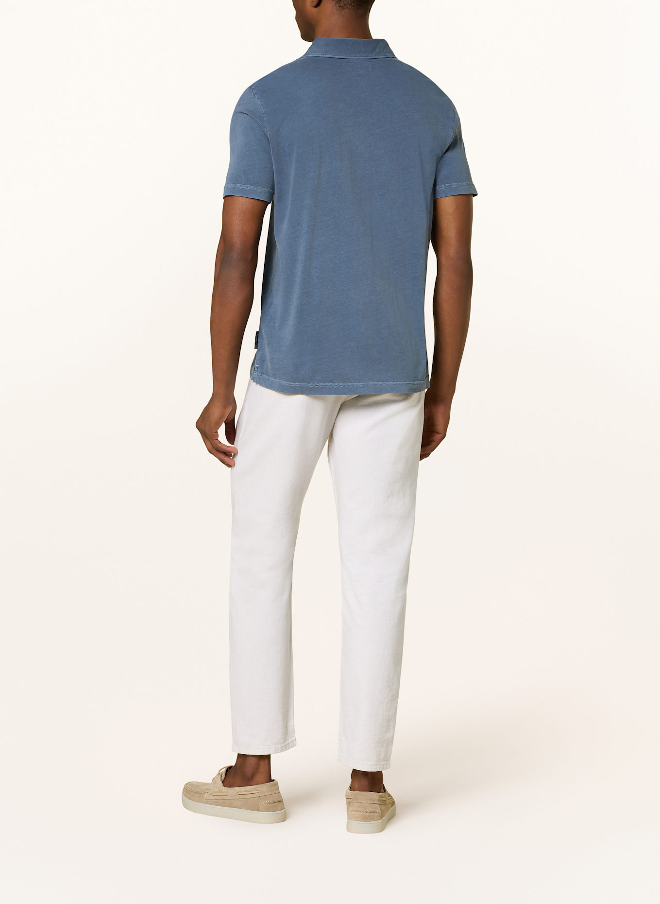 Marc O'Polo Jersey-Poloshirt Regular Fit: DUNKELBLAU