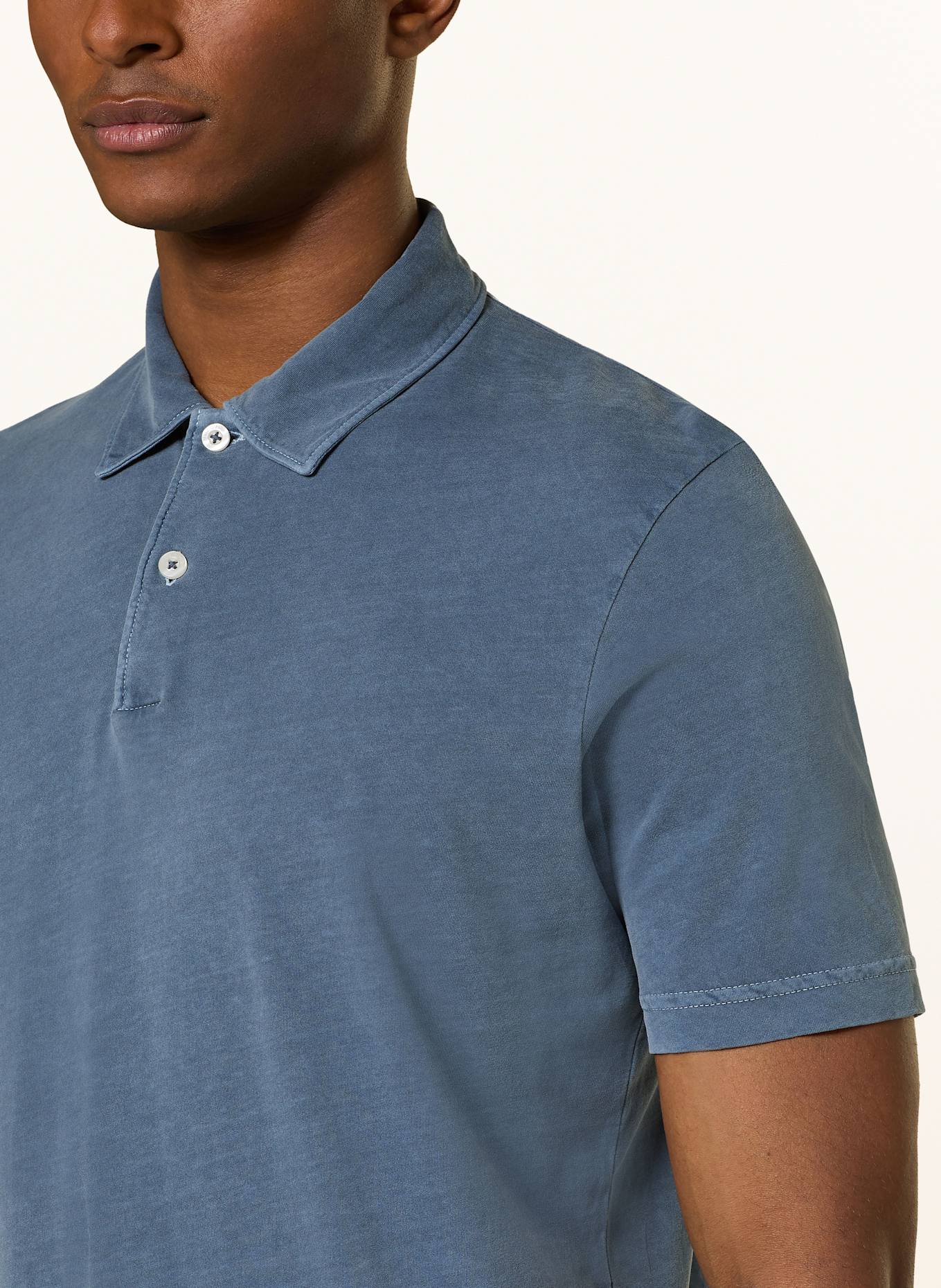 Marc O'Polo Jersey-Poloshirt Regular Fit: DUNKELBLAU