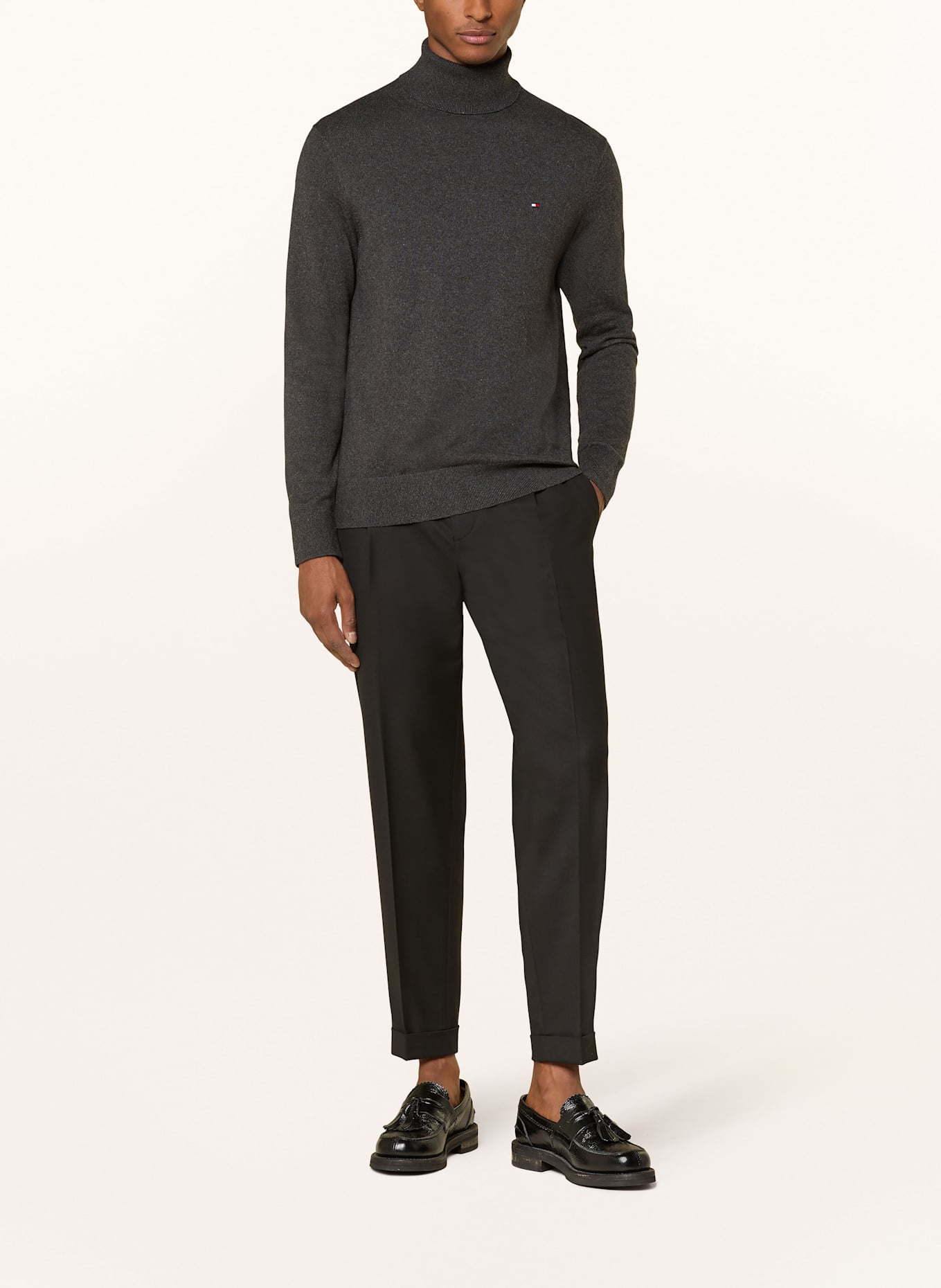tommy blue HILFIGER Rollkragenpullover, Farbe: DUNKELGRAU (Bild 2)