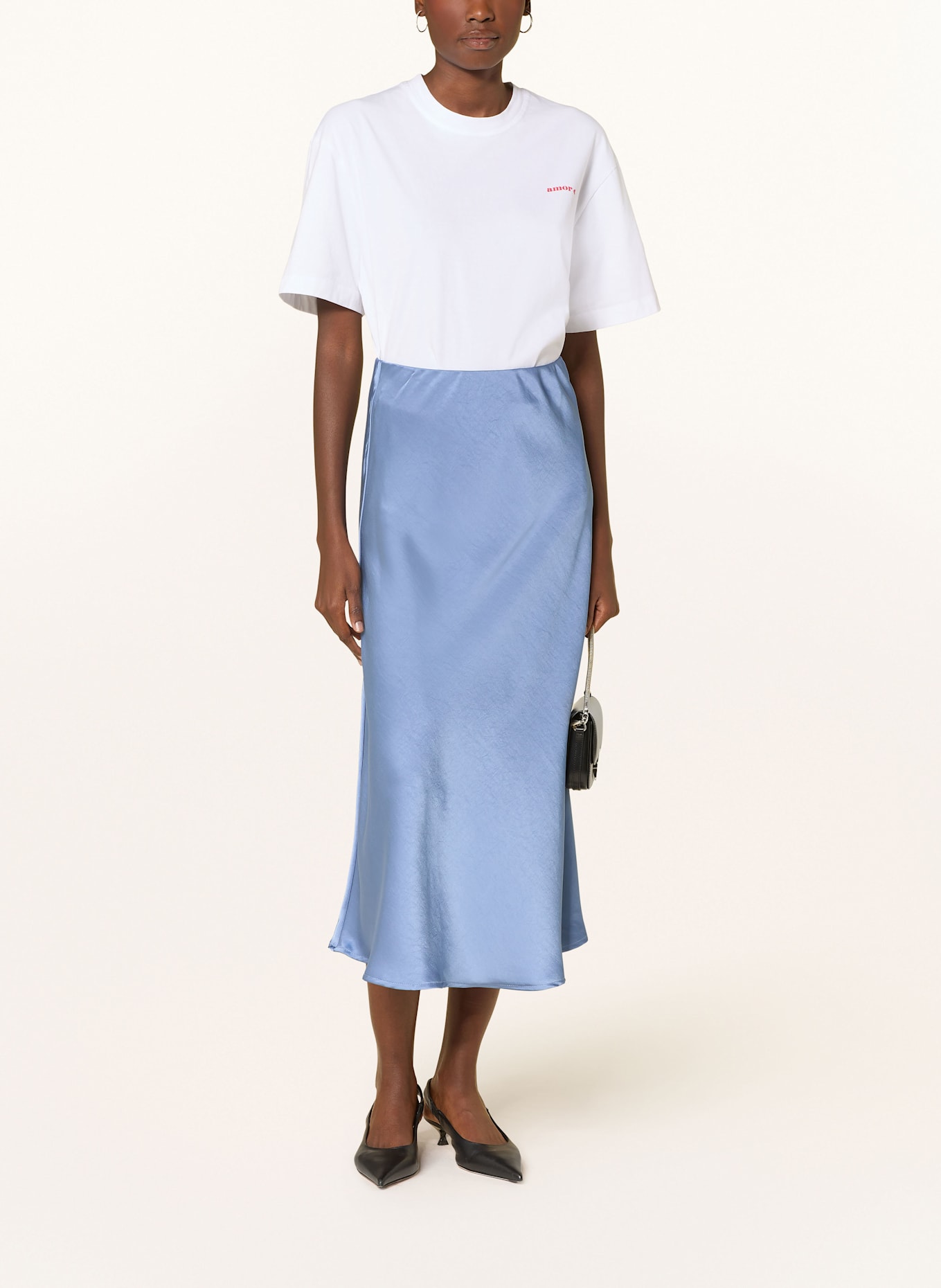 NEO NOIR Satinrock BOVARY: HELLBLAU