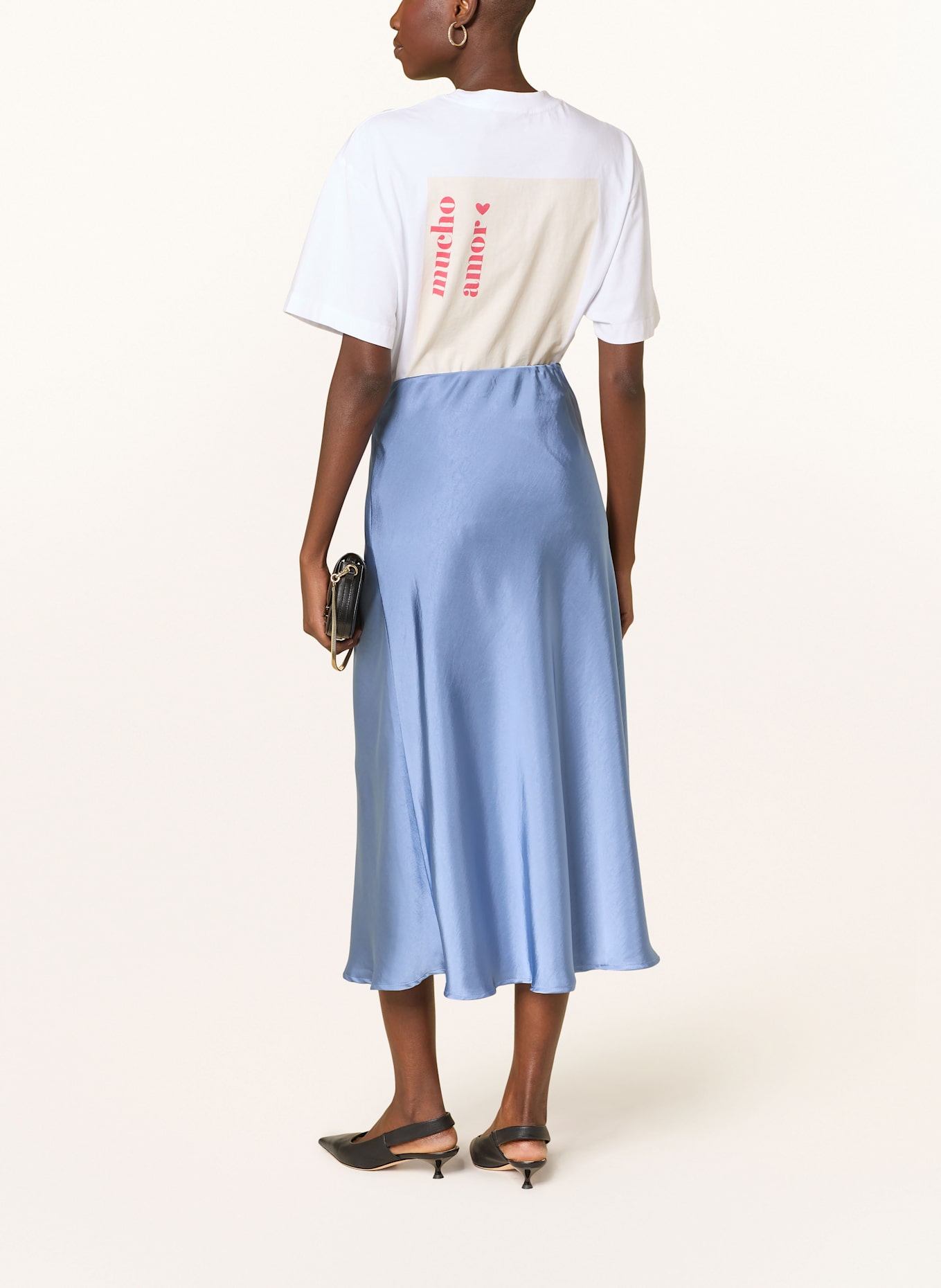 NEO NOIR Satinrock BOVARY: HELLBLAU