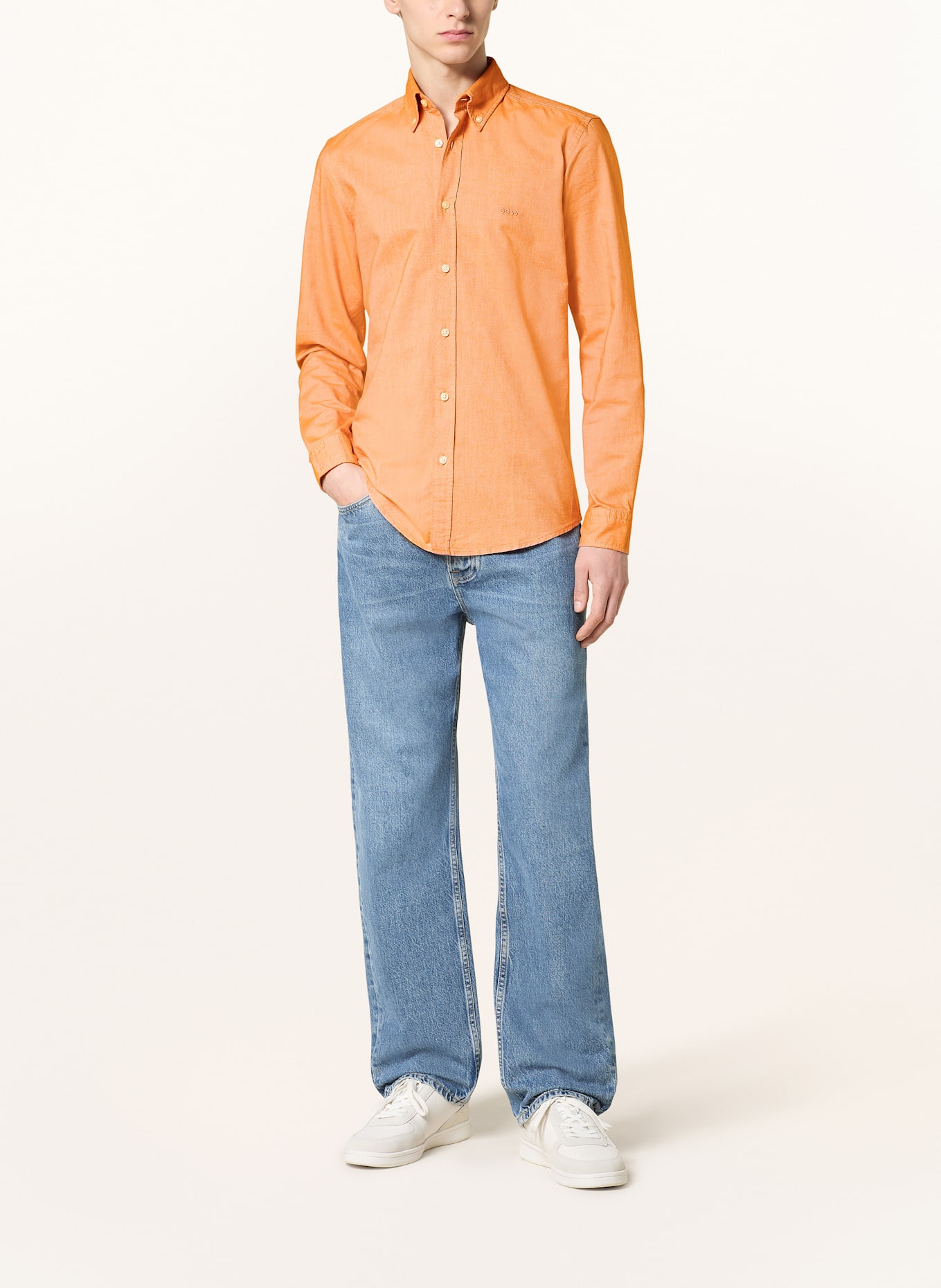 BOSS Koszula RICKERT_M regular fit: POMARAŃCZOWY