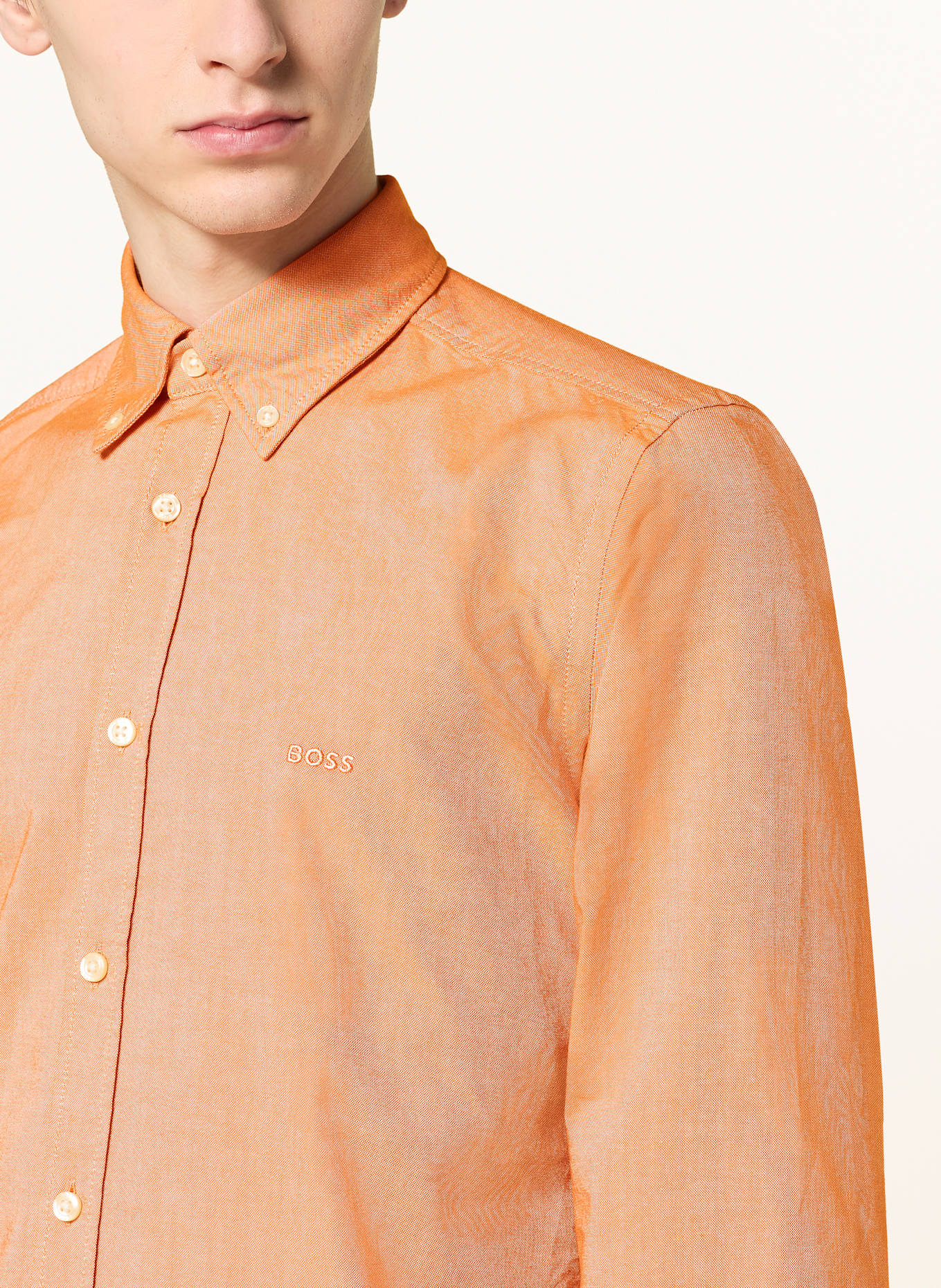 BOSS Koszula RICKERT_M regular fit: POMARAŃCZOWY