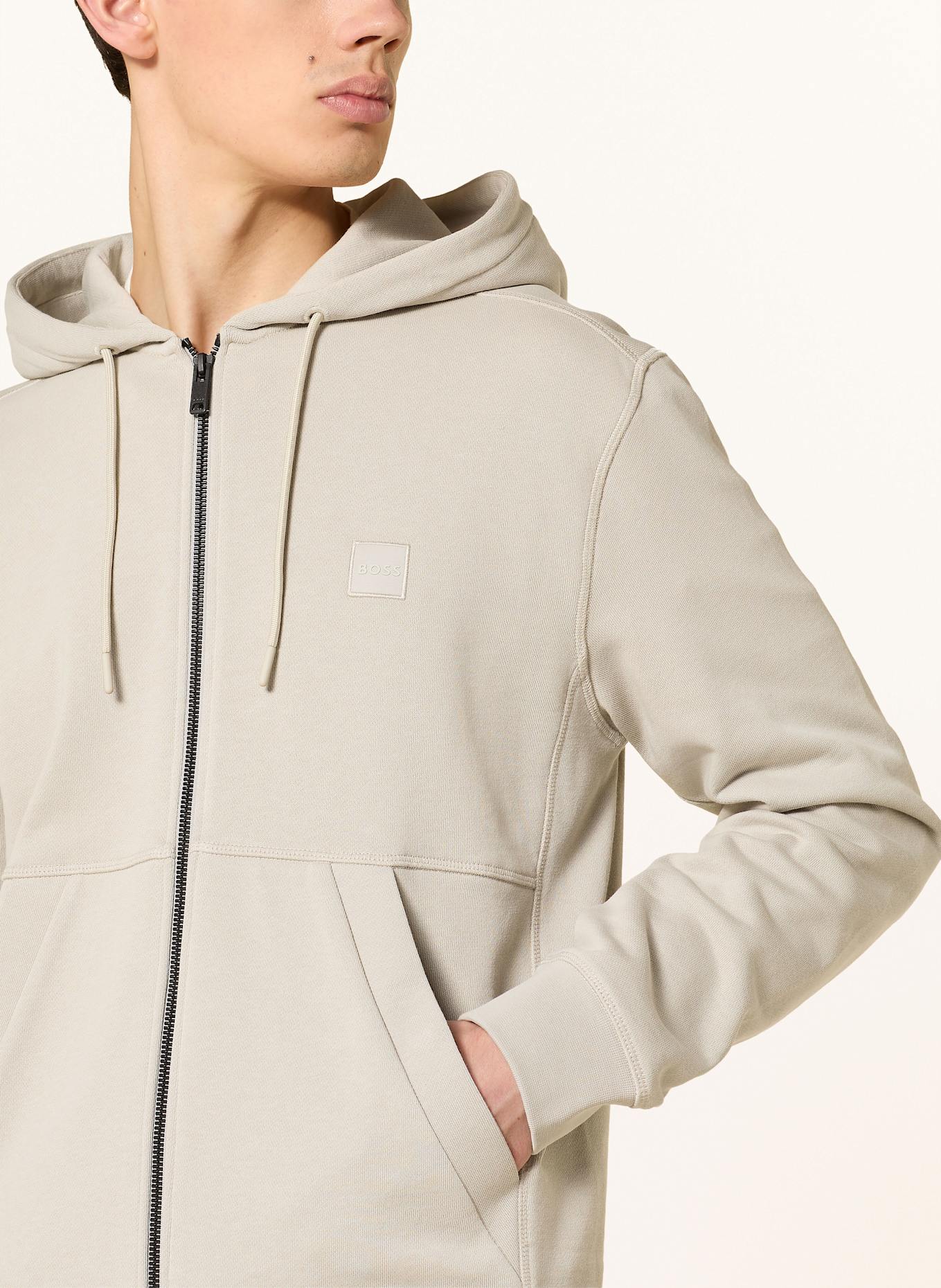 BOSS Sweatjacke ZETALKY: BEIGE