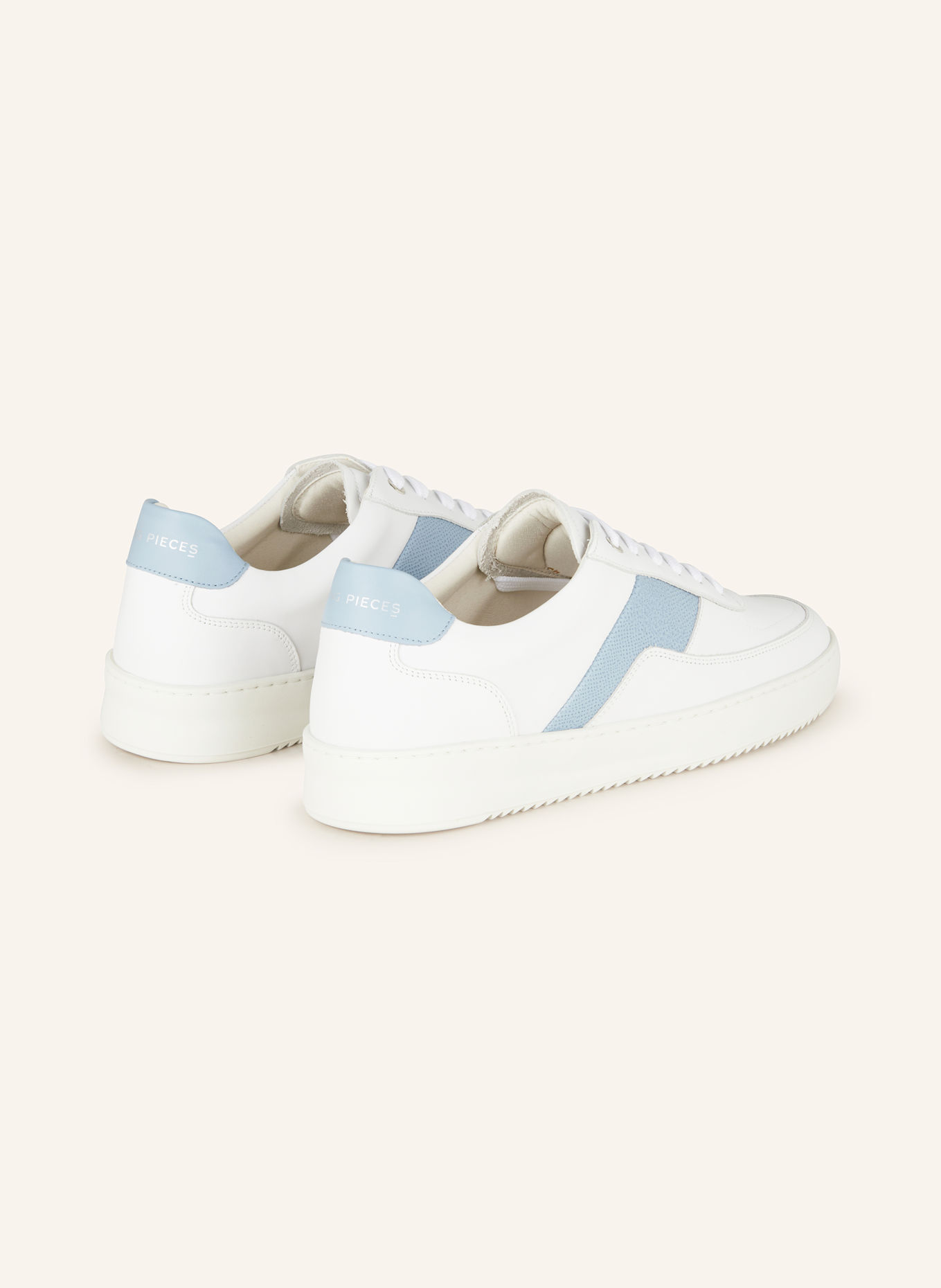 FILLING PIECES Sneaker MONDO GAME: WEISS/ HELLBLAU