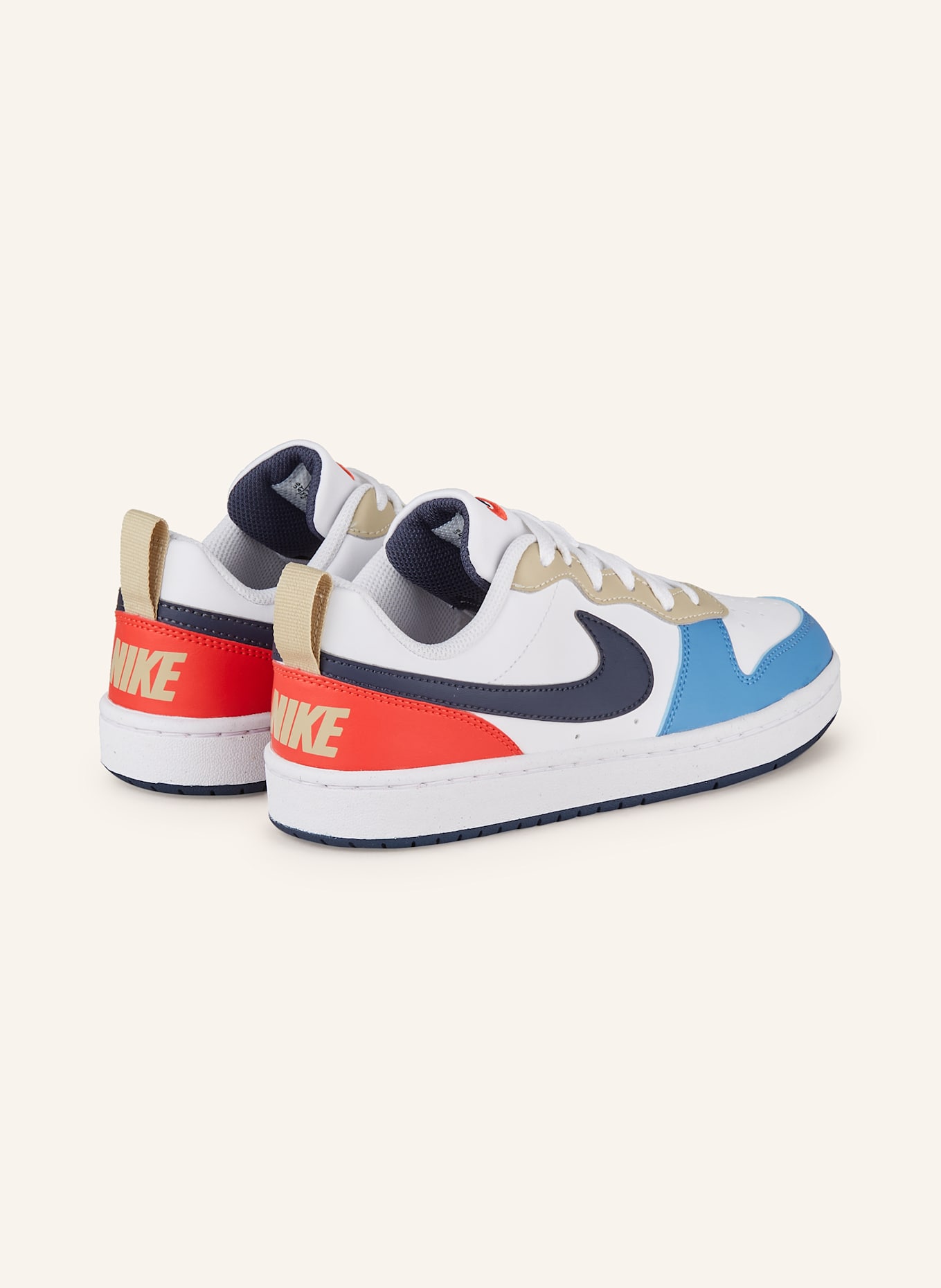Nike Sneaker COURT BOROUGH LOW RECRAFT, Farbe: WEISS/ BLAU/ ROT (Bild 2)