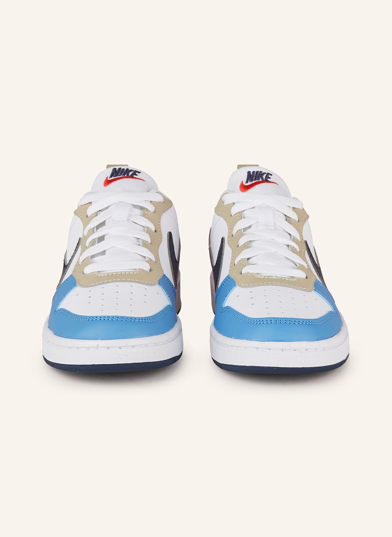 Nike Sneaker COURT BOROUGH LOW RECRAFT, Farbe: WEISS/ BLAU/ ROT (Bild 3)