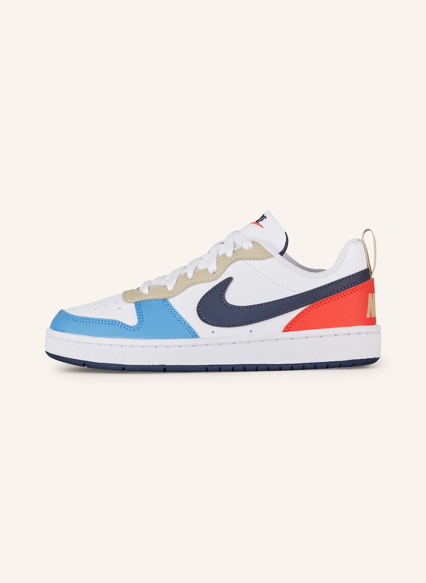 Nike Sneaker COURT BOROUGH LOW RECRAFT, Farbe: WEISS/ BLAU/ ROT (Bild 4)