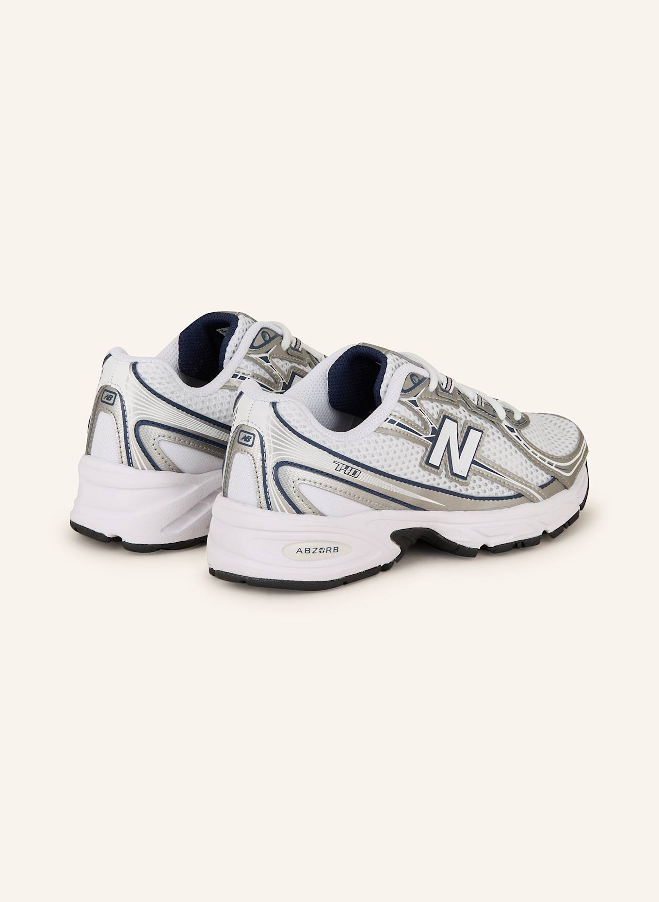 new balance Sneaker 740, Farbe: WEISS/ DUNKELBLAU/ GRAU (Bild 2)