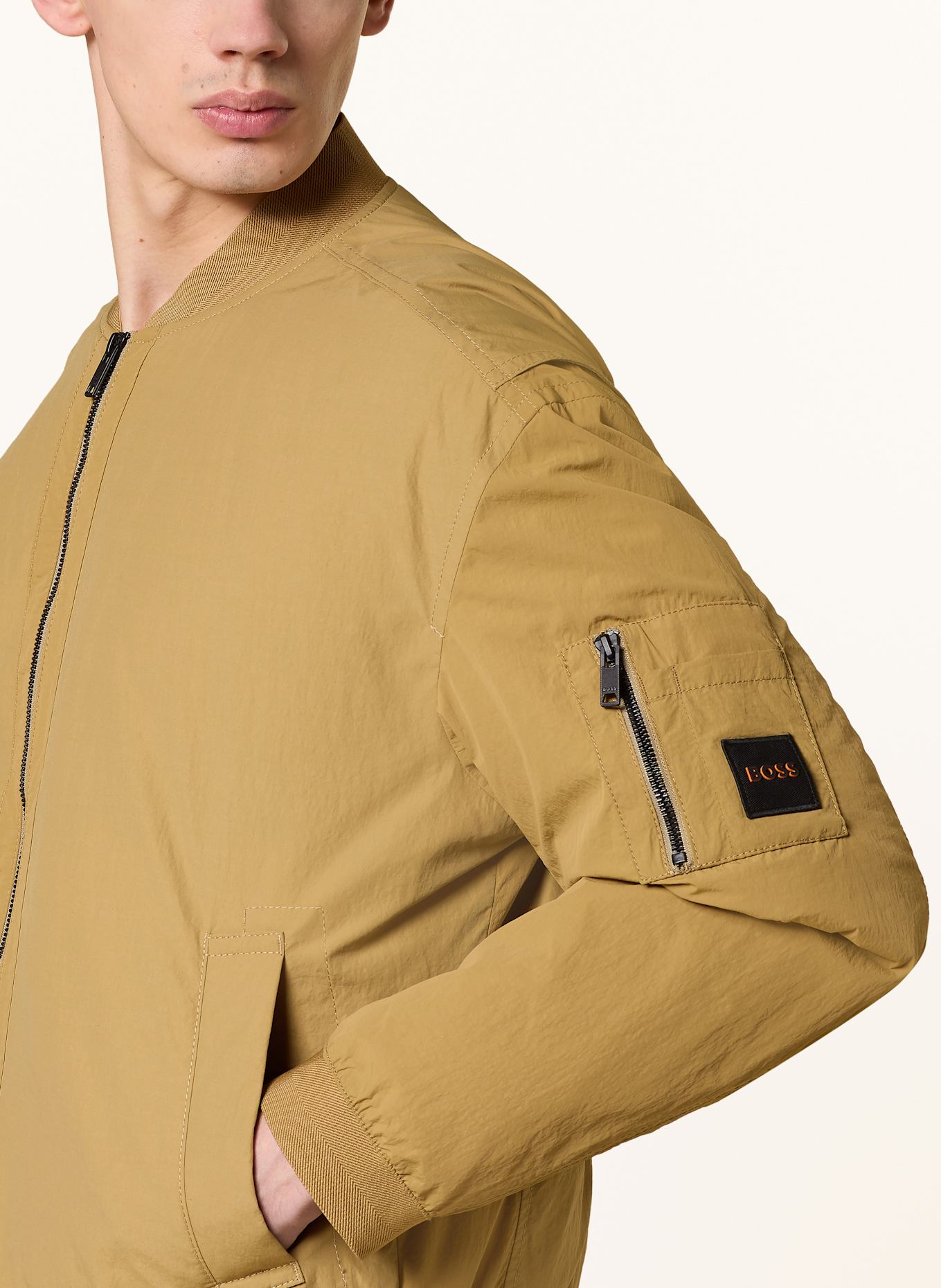 BOSS Blouson OLMEC: BEIGE