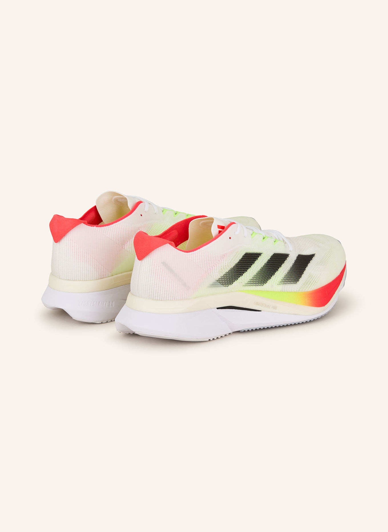 adidas Laufschuhe ADIZERO BOSTON 12: WEISS/ ROT