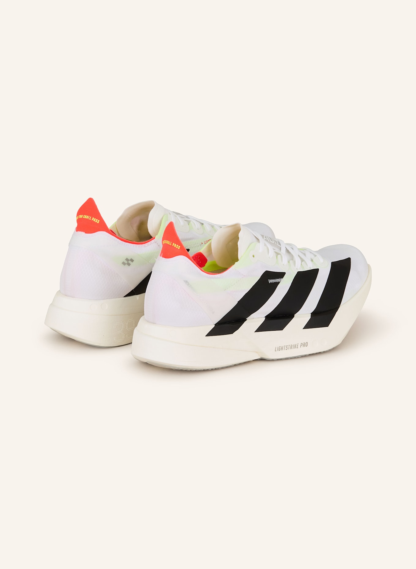 adidas Laufschuhe ADIZERO ADIOS PRO 4: WEISS/ SCHWARZ