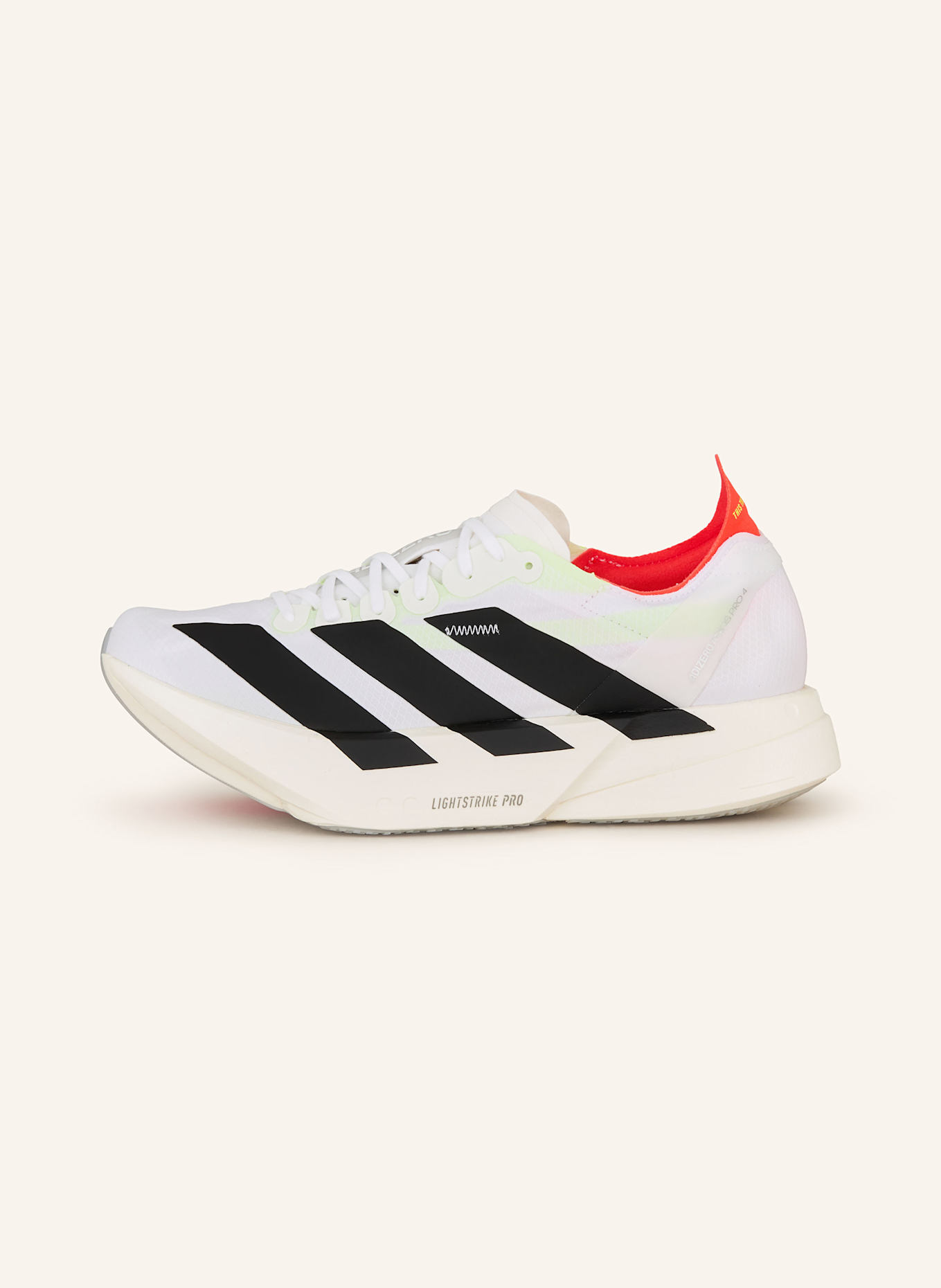 adidas Laufschuhe ADIZERO ADIOS PRO 4: WEISS/ SCHWARZ
