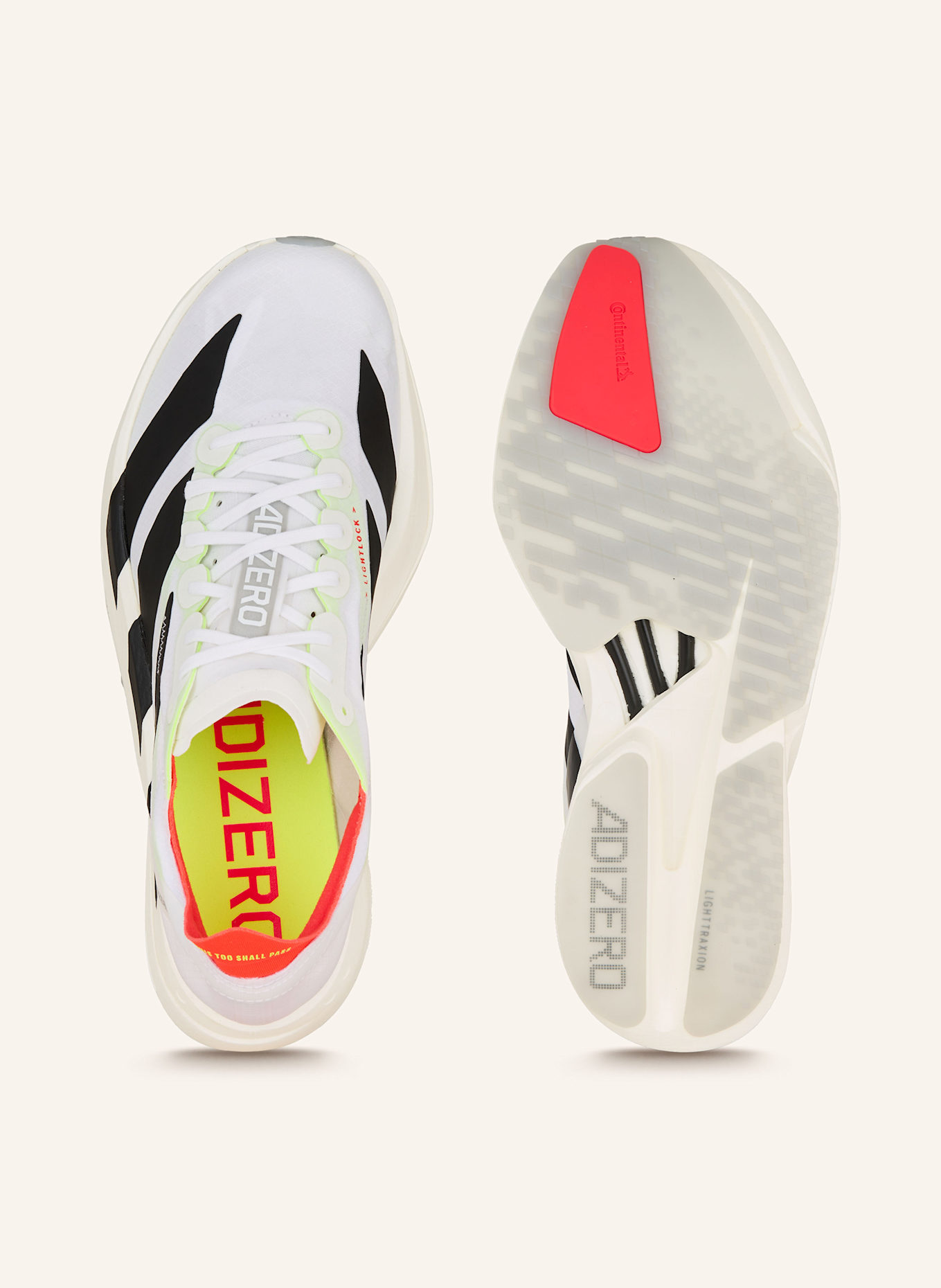adidas Laufschuhe ADIZERO ADIOS PRO 4: WEISS/ SCHWARZ